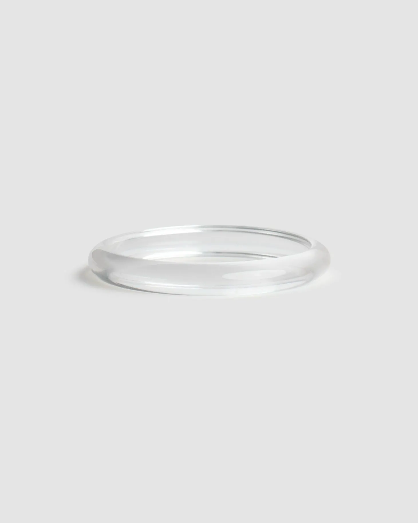 Women Alembika Rounded Bangle Bracelet, Clear
