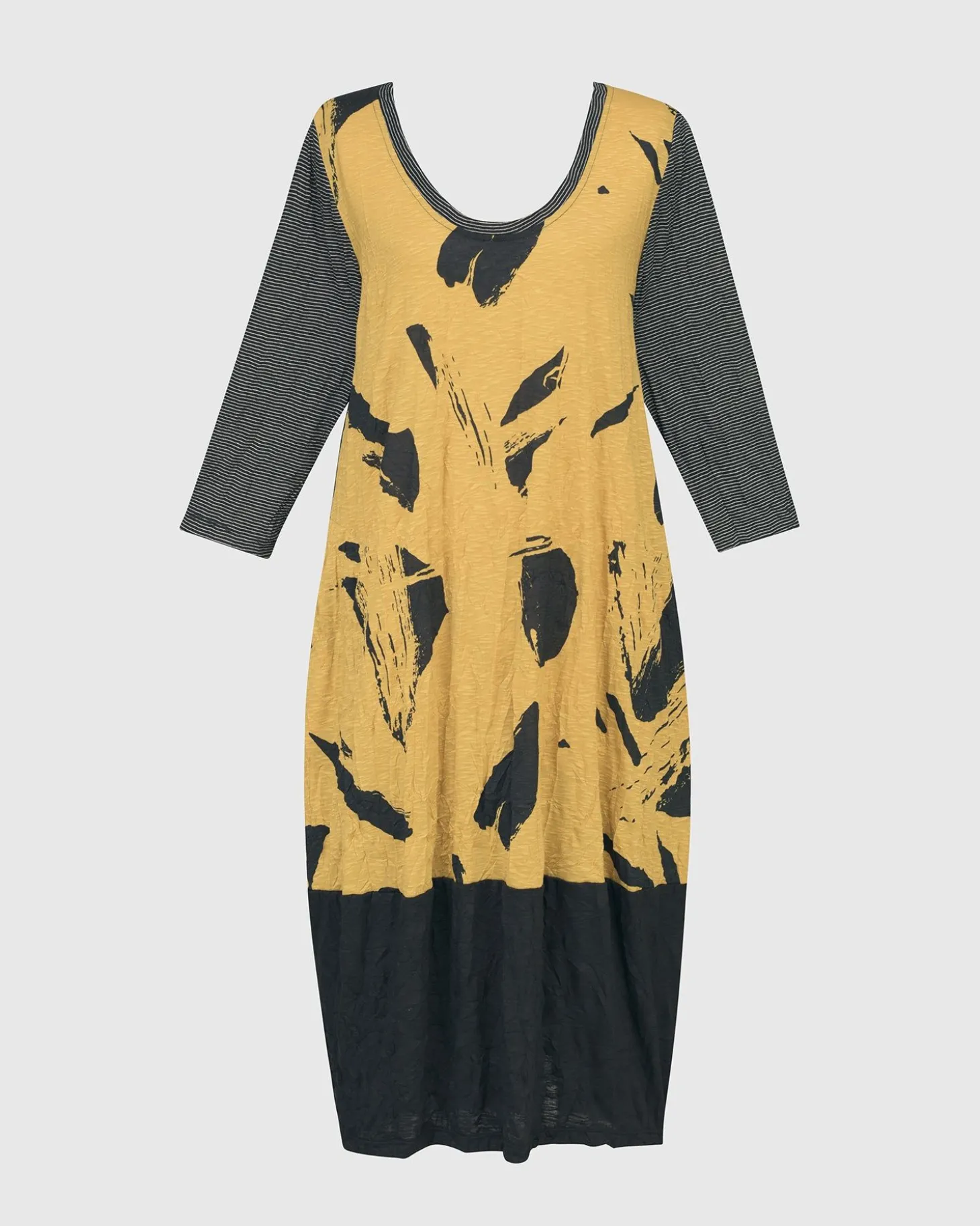 Women Alembika Ru Crinkle Cocoon Dress, Yellow
