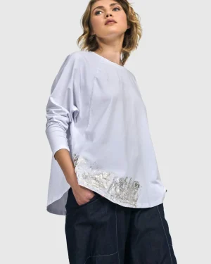 Women Alembika Sacramento Relaxed Top, White