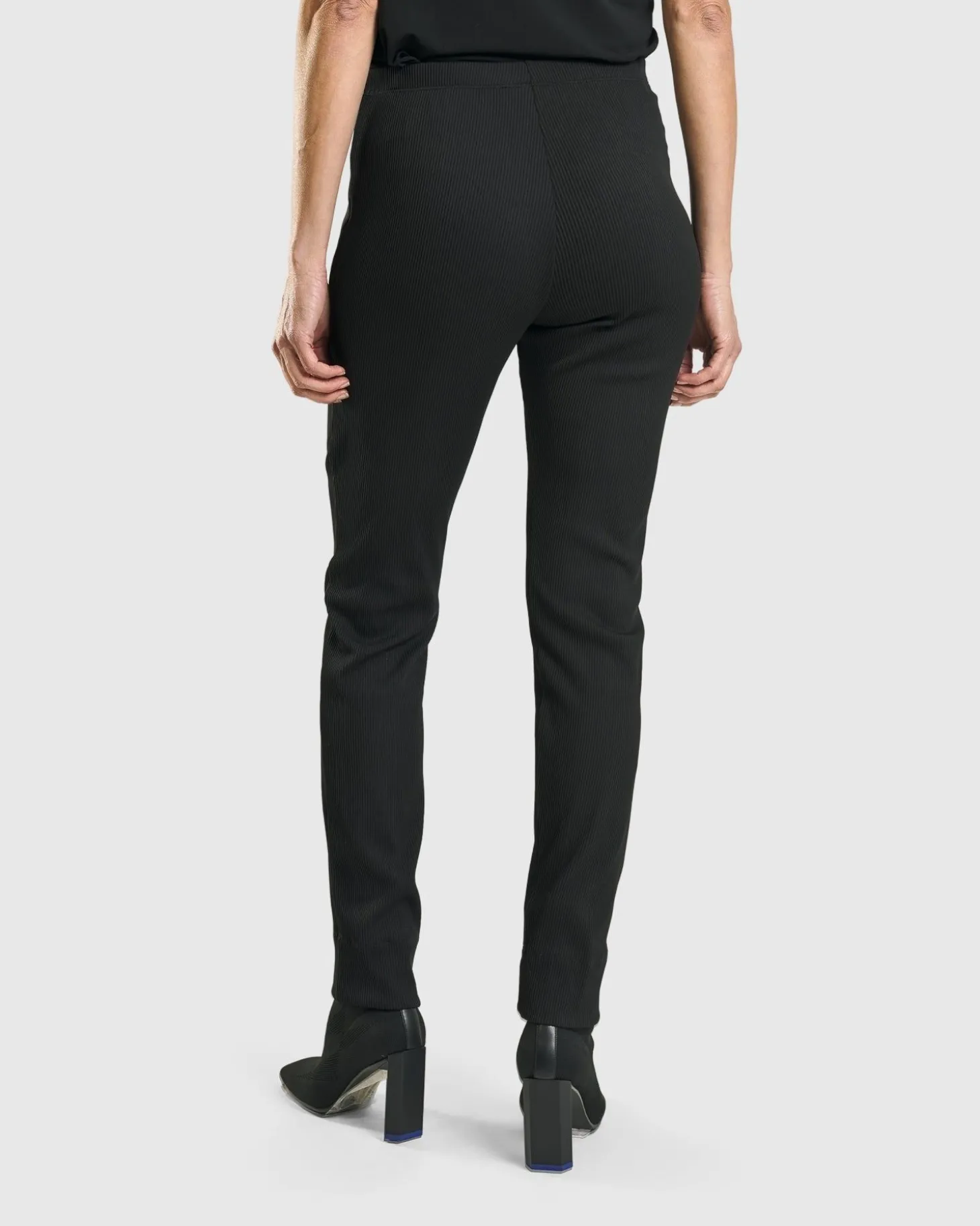 Women Alembika Savant Slim Leg Trousers, Black