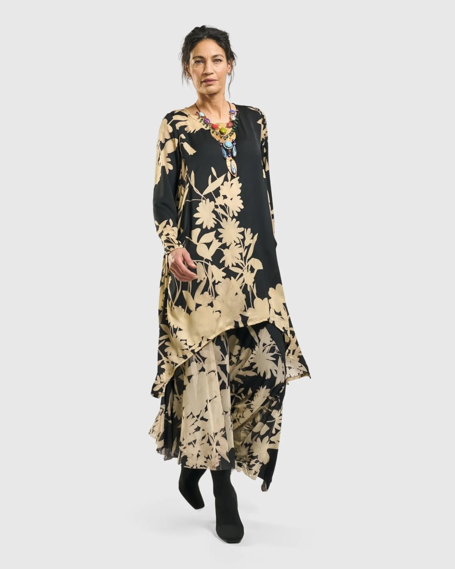 Women Alembika Secret Garden Swing Skirt, Floral