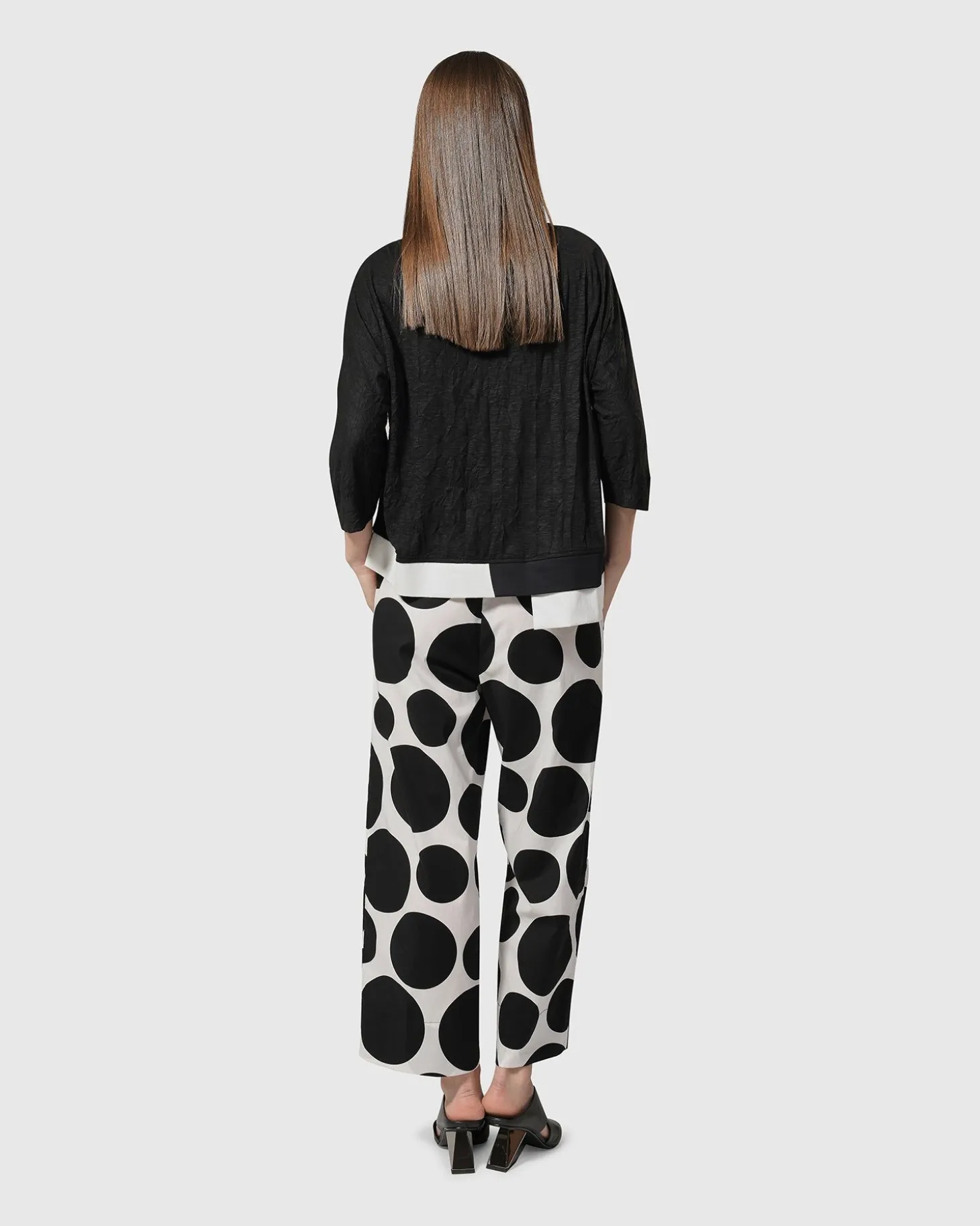 Women Alembika Solo Cropped Pants, Bubbles