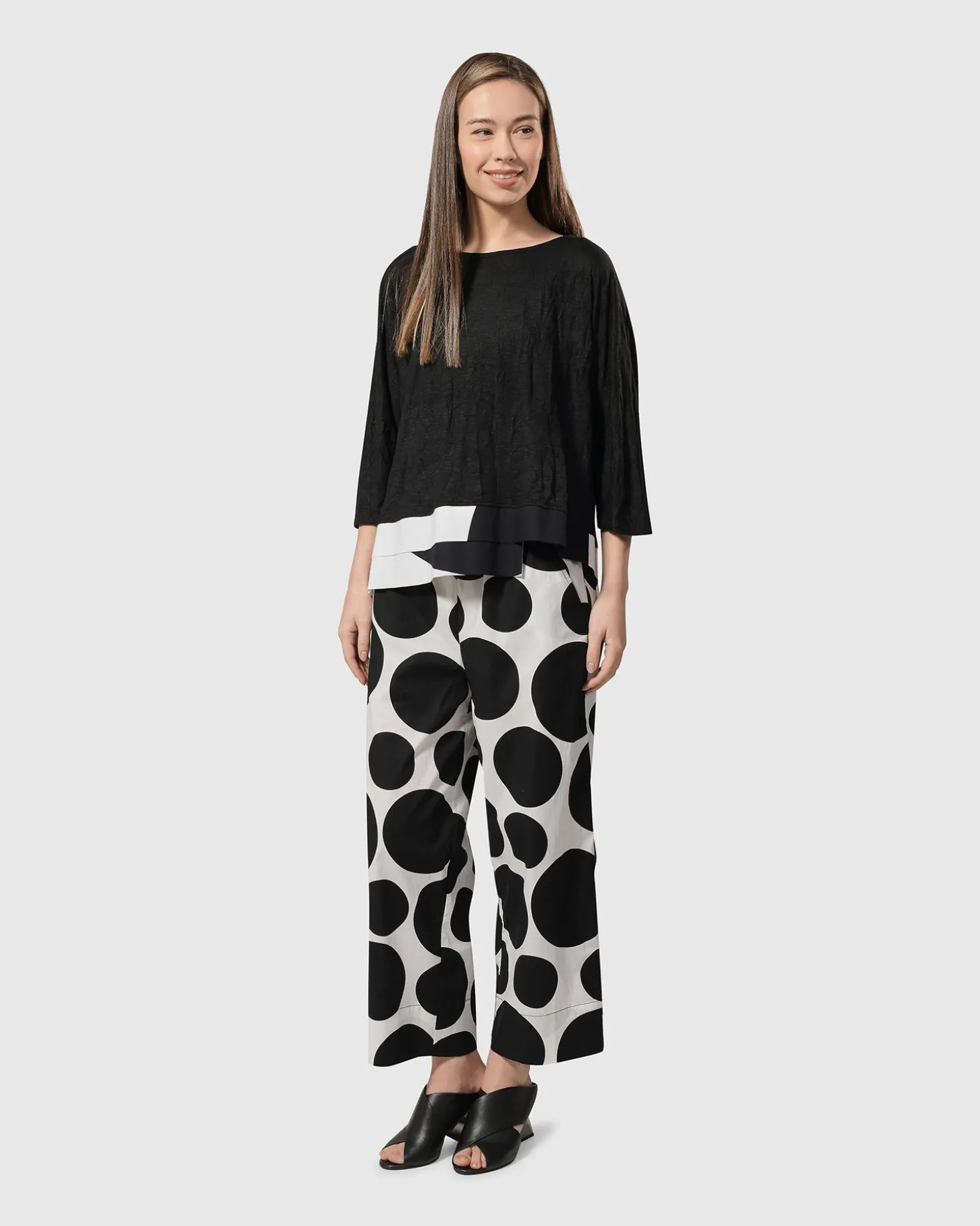 Women Alembika Solo Cropped Pants, Bubbles