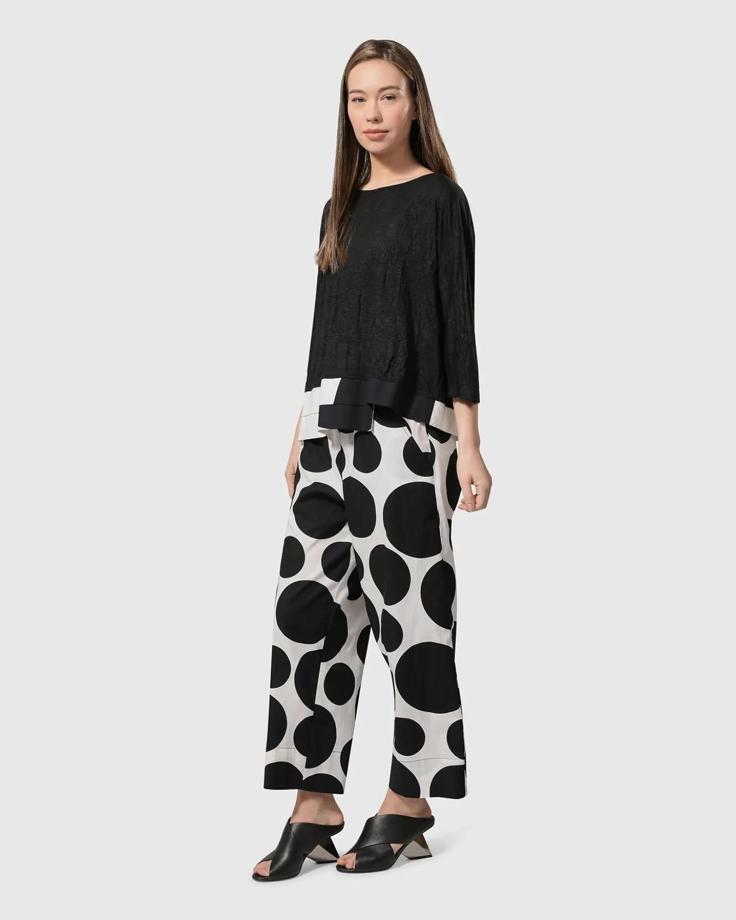 Women Alembika Solo Cropped Pants, Bubbles