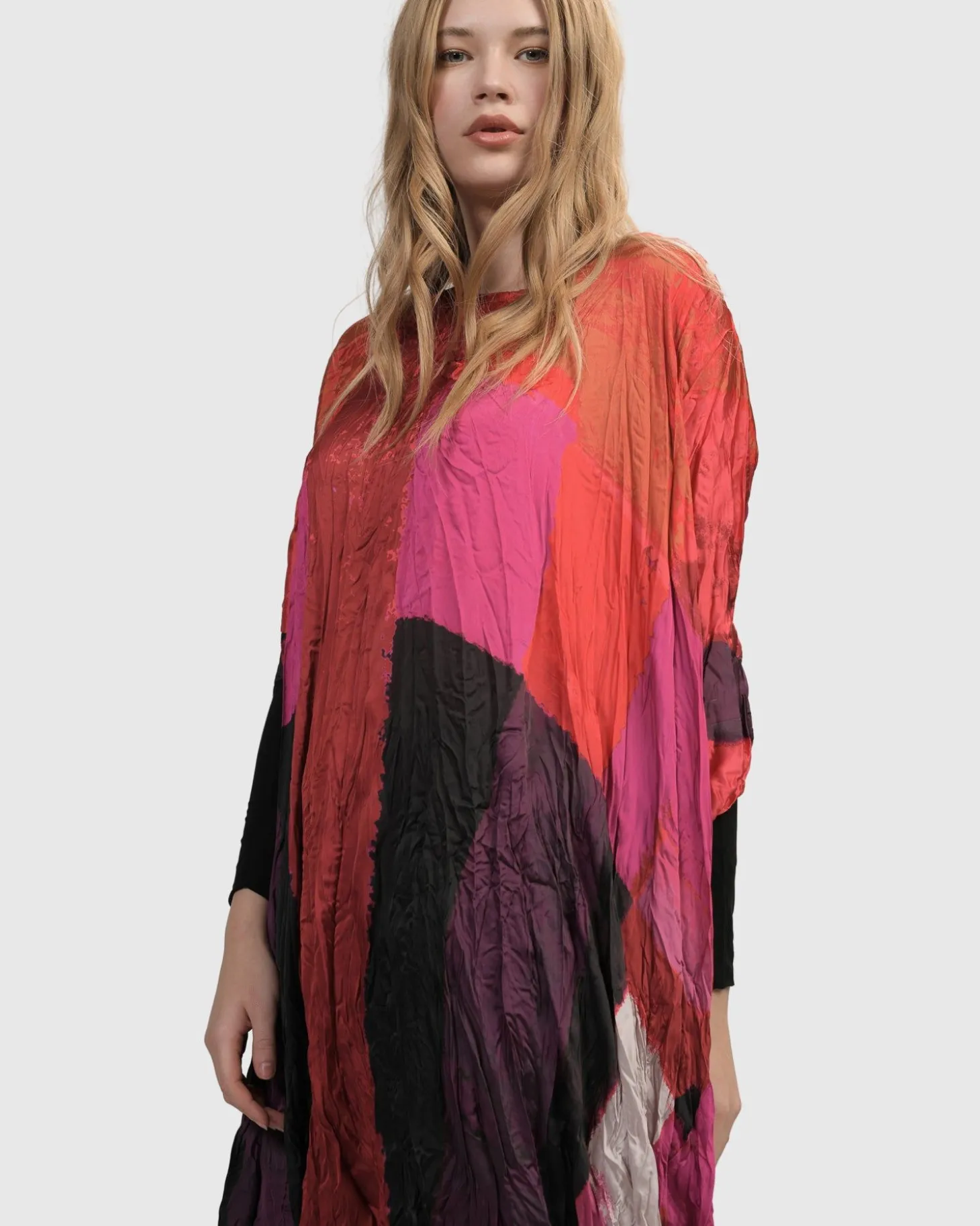 Women Alembika Sunset Strip Muumuu Dress, Magenta
