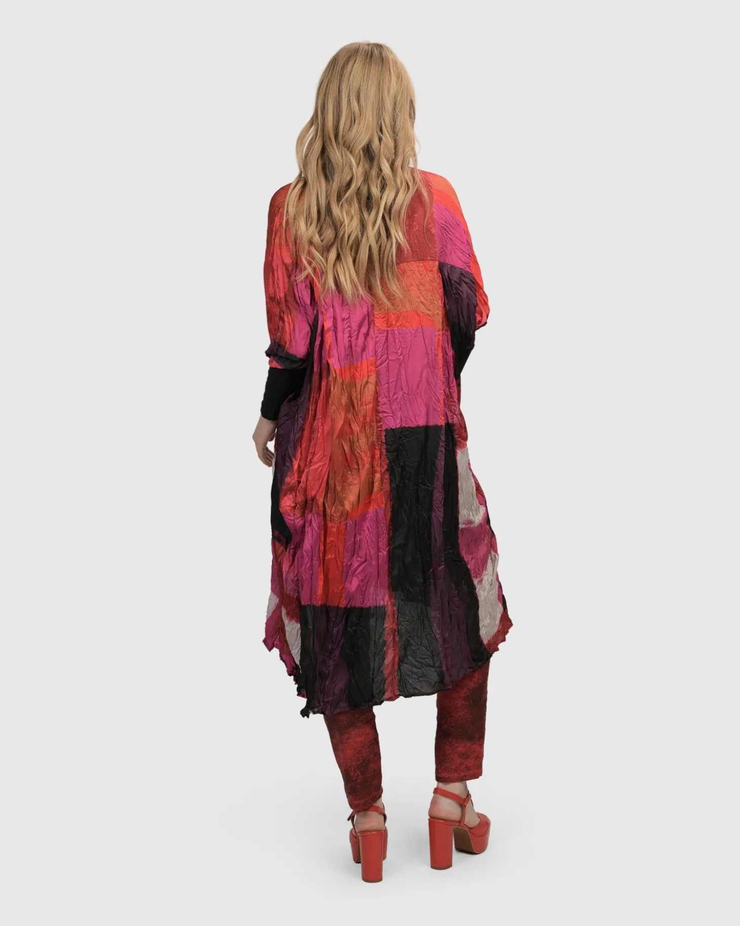 Women Alembika Sunset Strip Muumuu Dress, Magenta