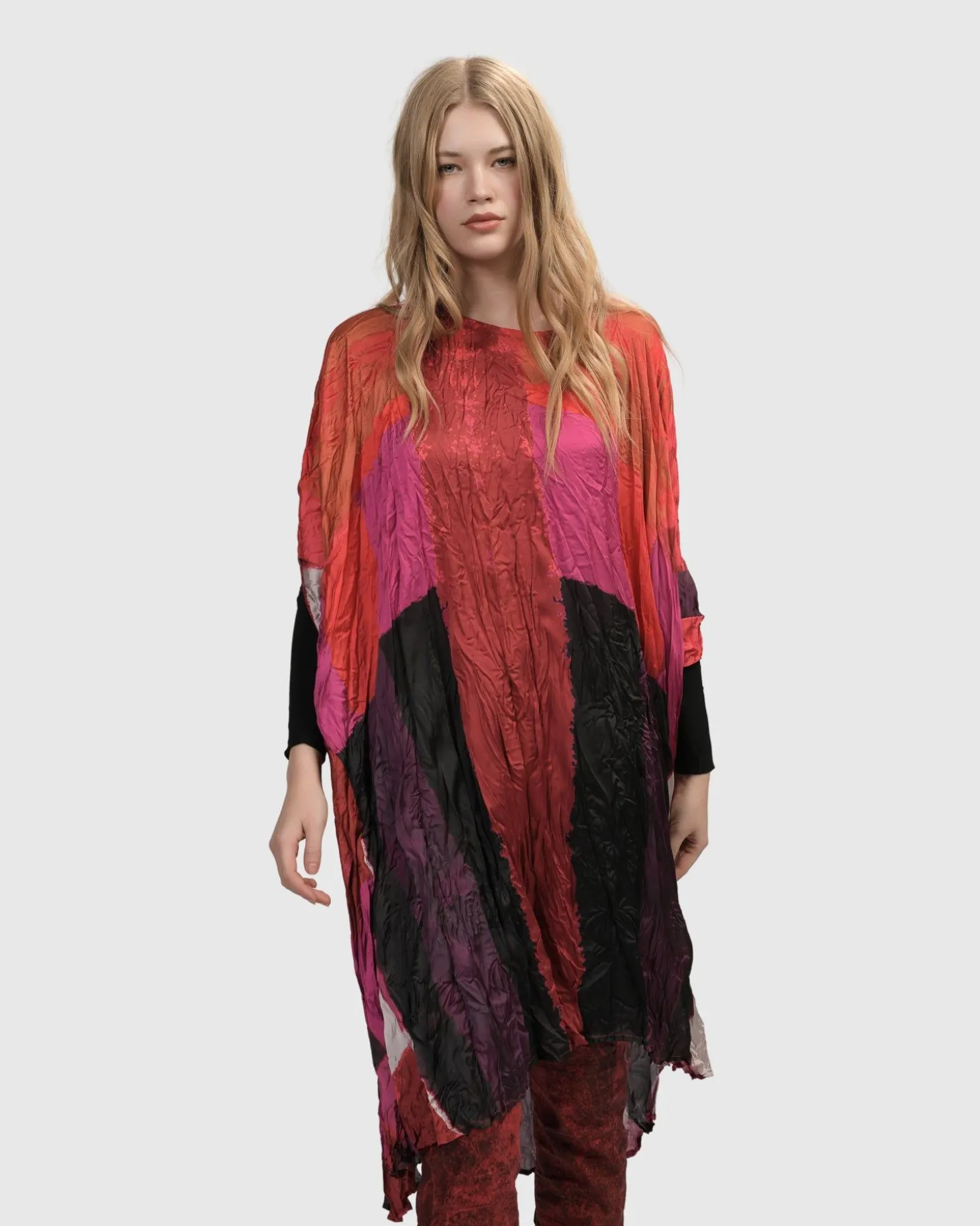 Women Alembika Sunset Strip Muumuu Dress, Magenta