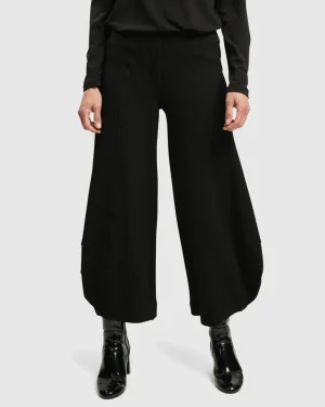 Women Alembika Superb Waffle Weave Punto Pants, Black