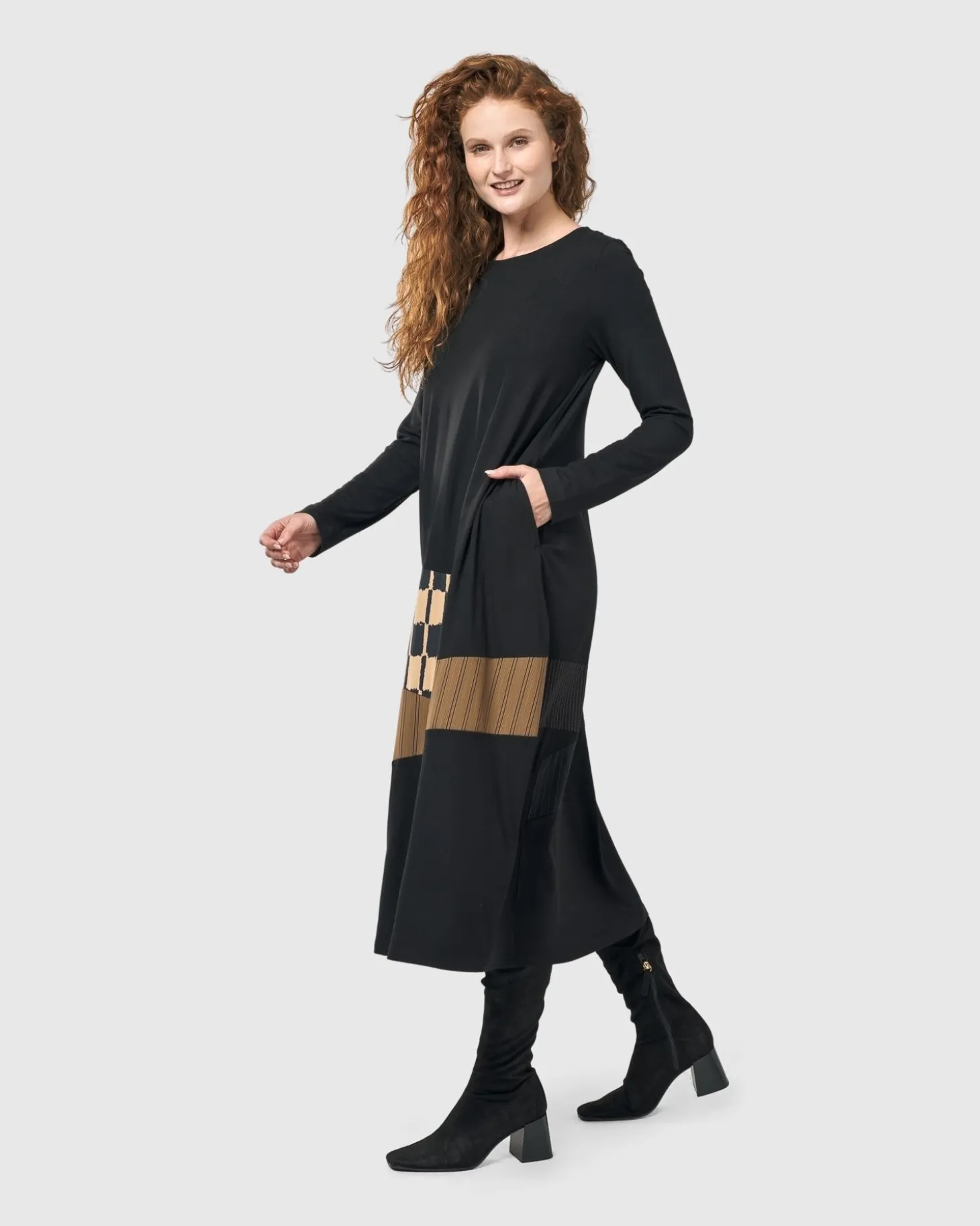 Women Alembika Sycamore Cocoon Dress, Coffee