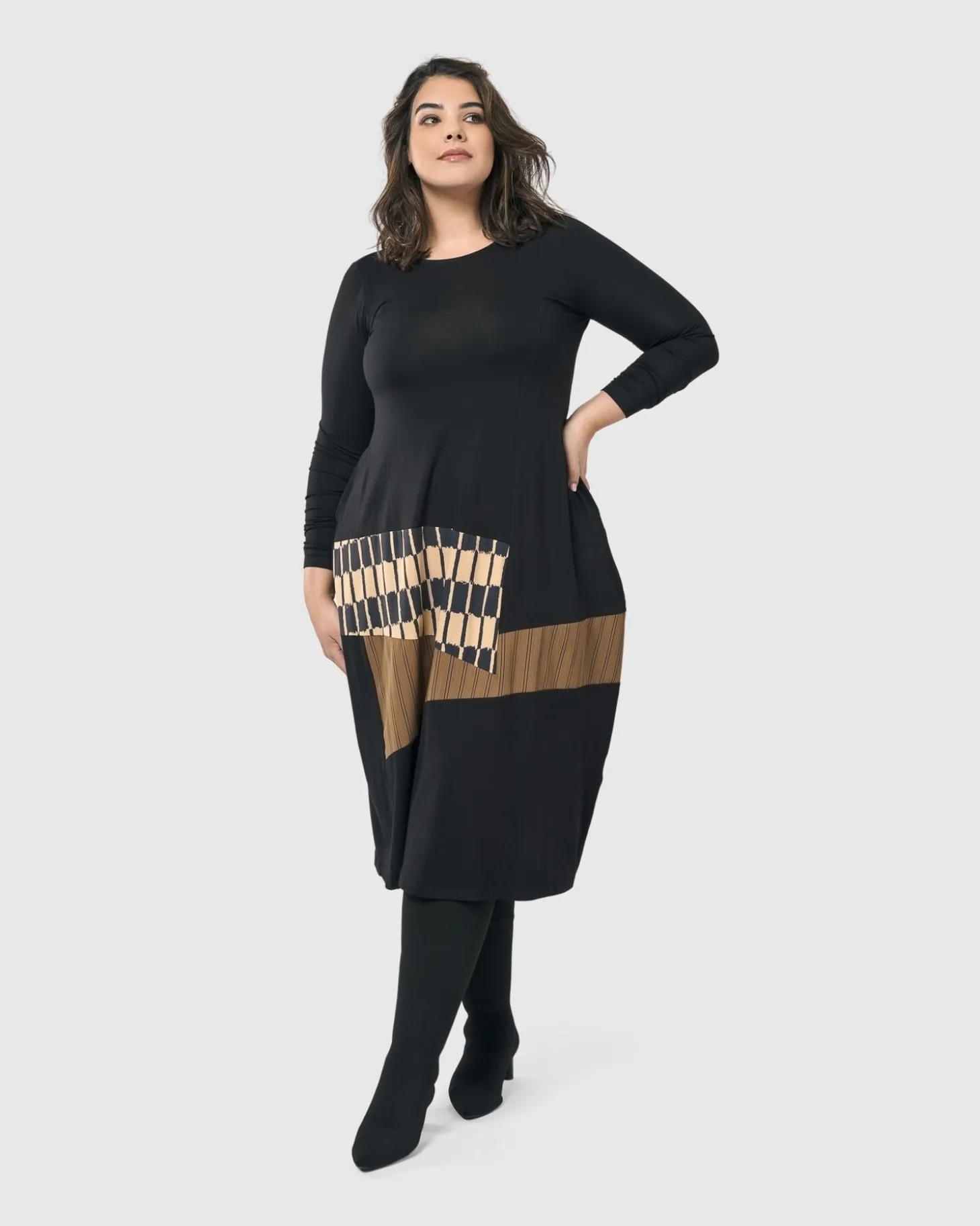 Women Alembika Sycamore Cocoon Dress, Coffee