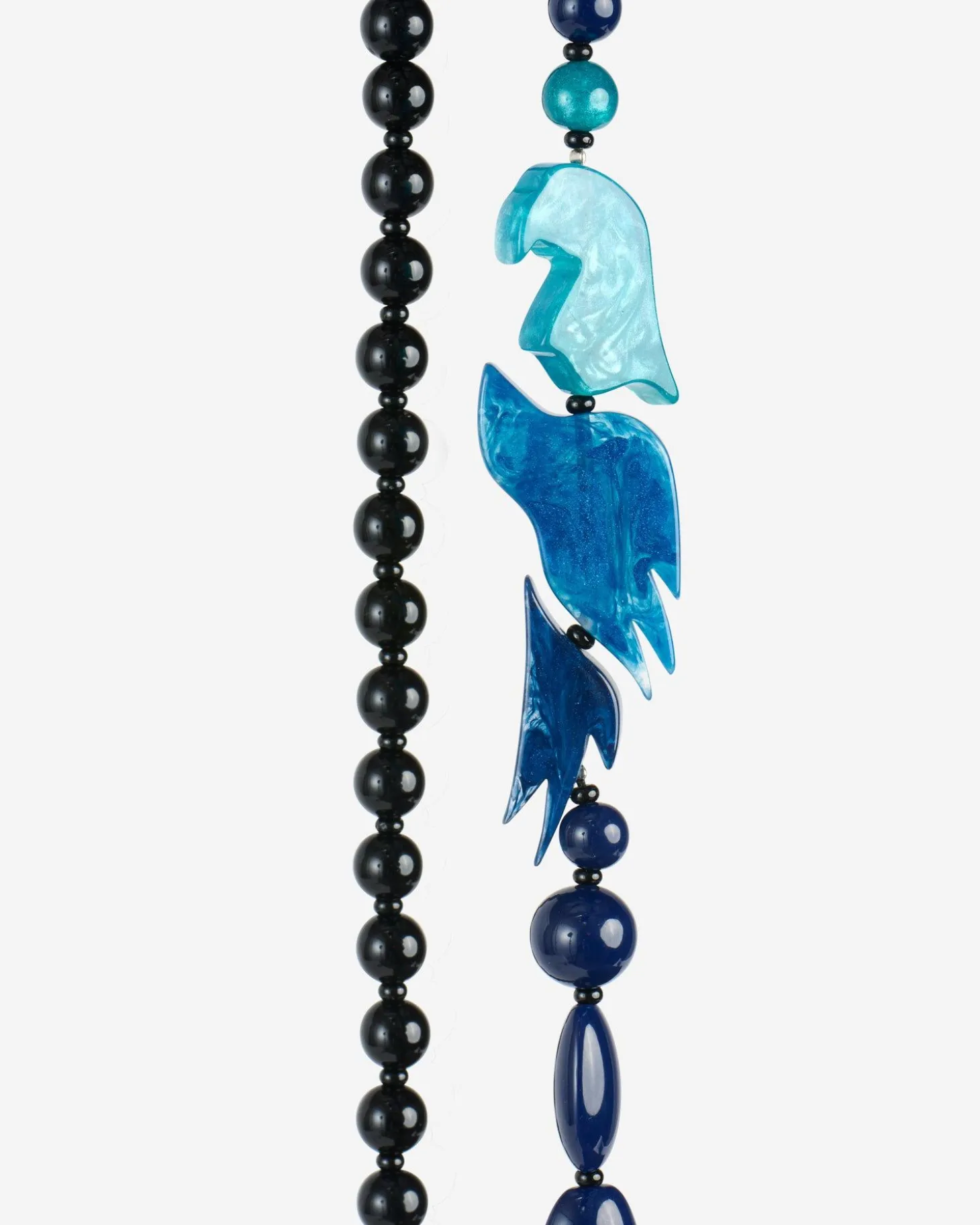 Women Alembika Tahiti Bird Bead Necklace, Blue