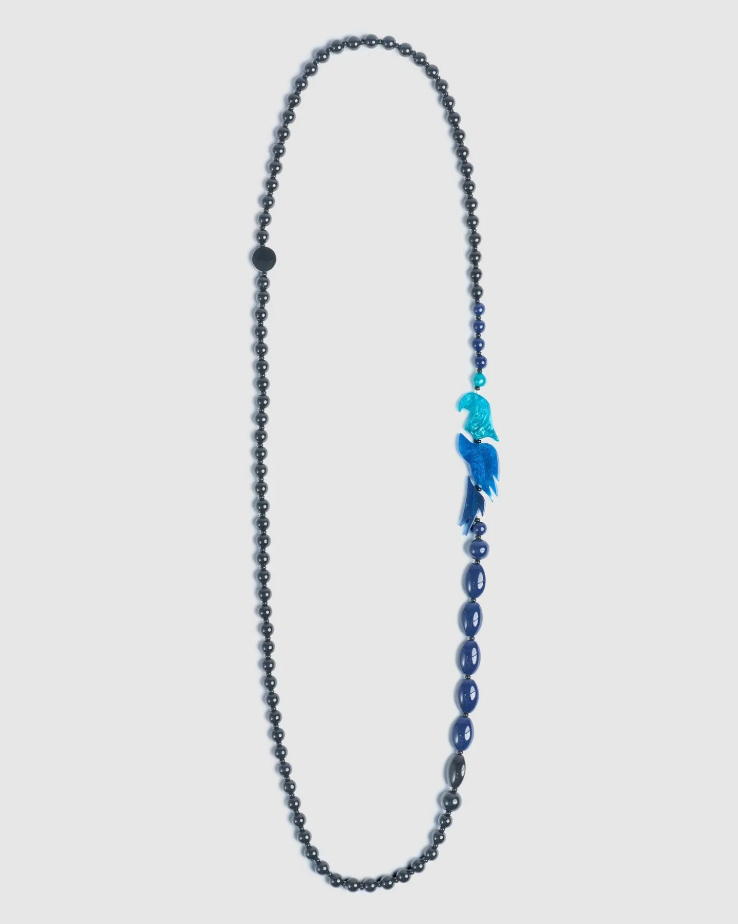 Women Alembika Tahiti Bird Bead Necklace, Blue