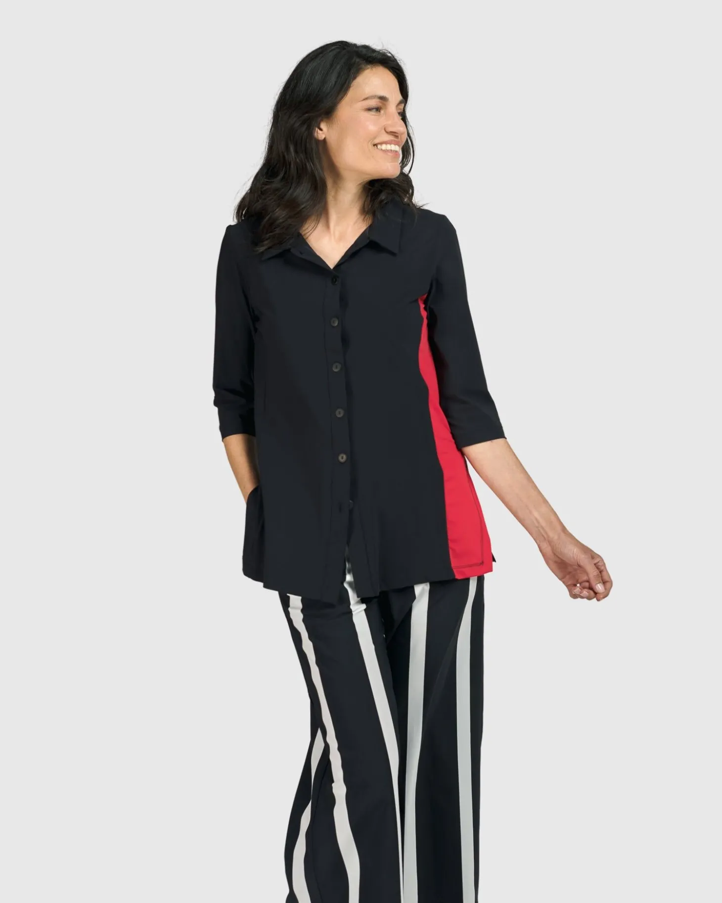 Women Alembika Tekbika Adeline Shirt Jacket, Black