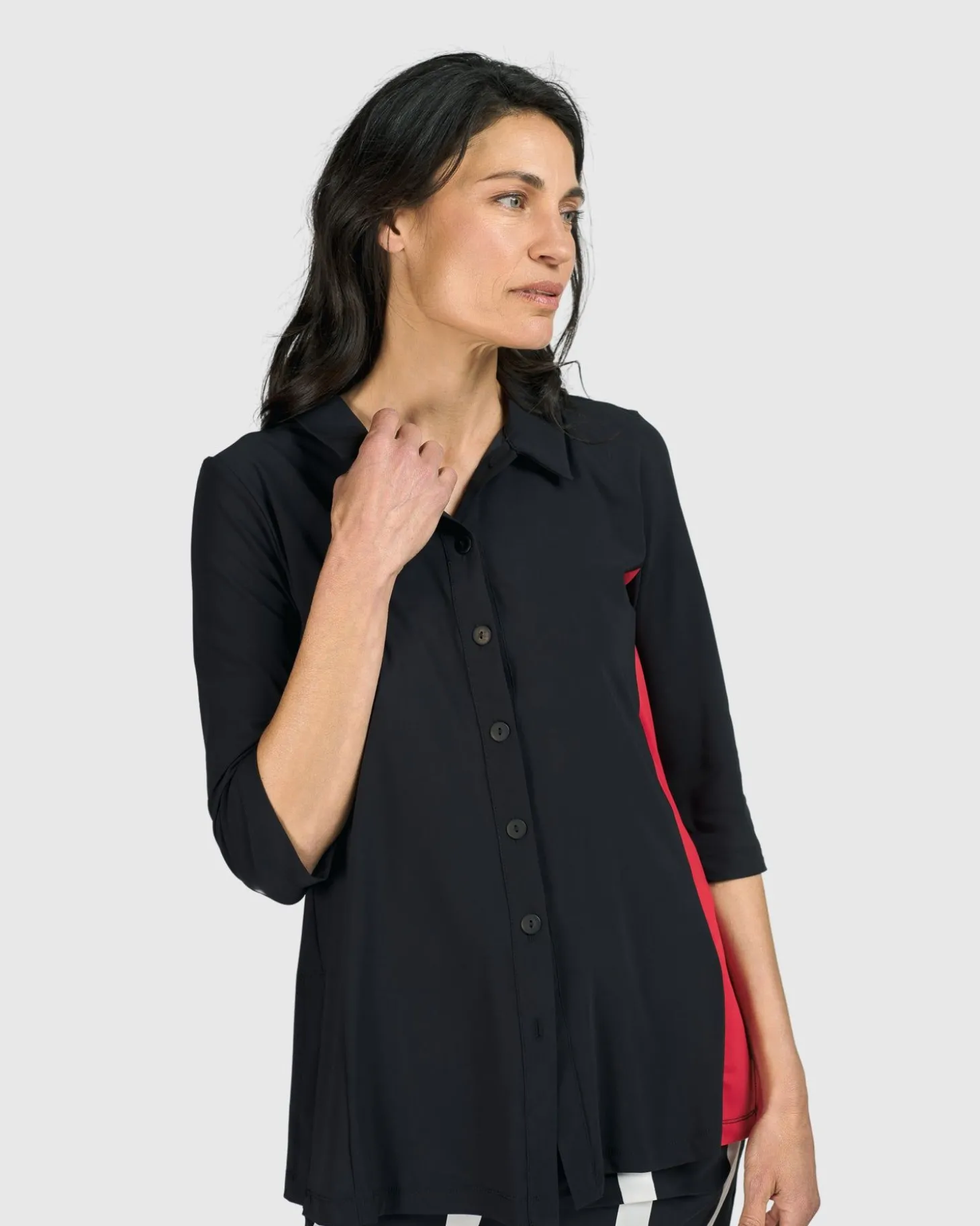 Women Alembika Tekbika Adeline Shirt Jacket, Black