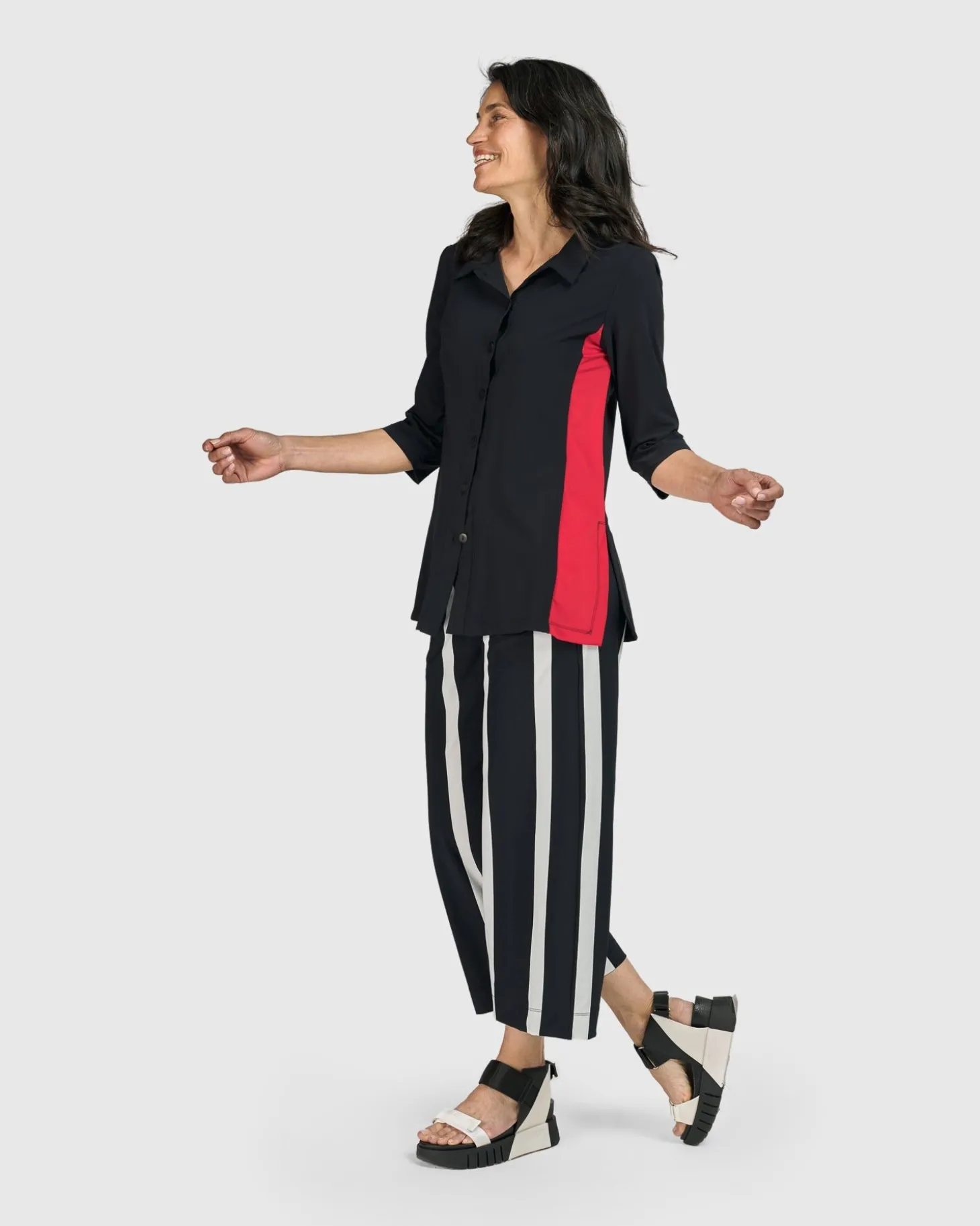 Women Alembika Tekbika Adeline Shirt Jacket, Black