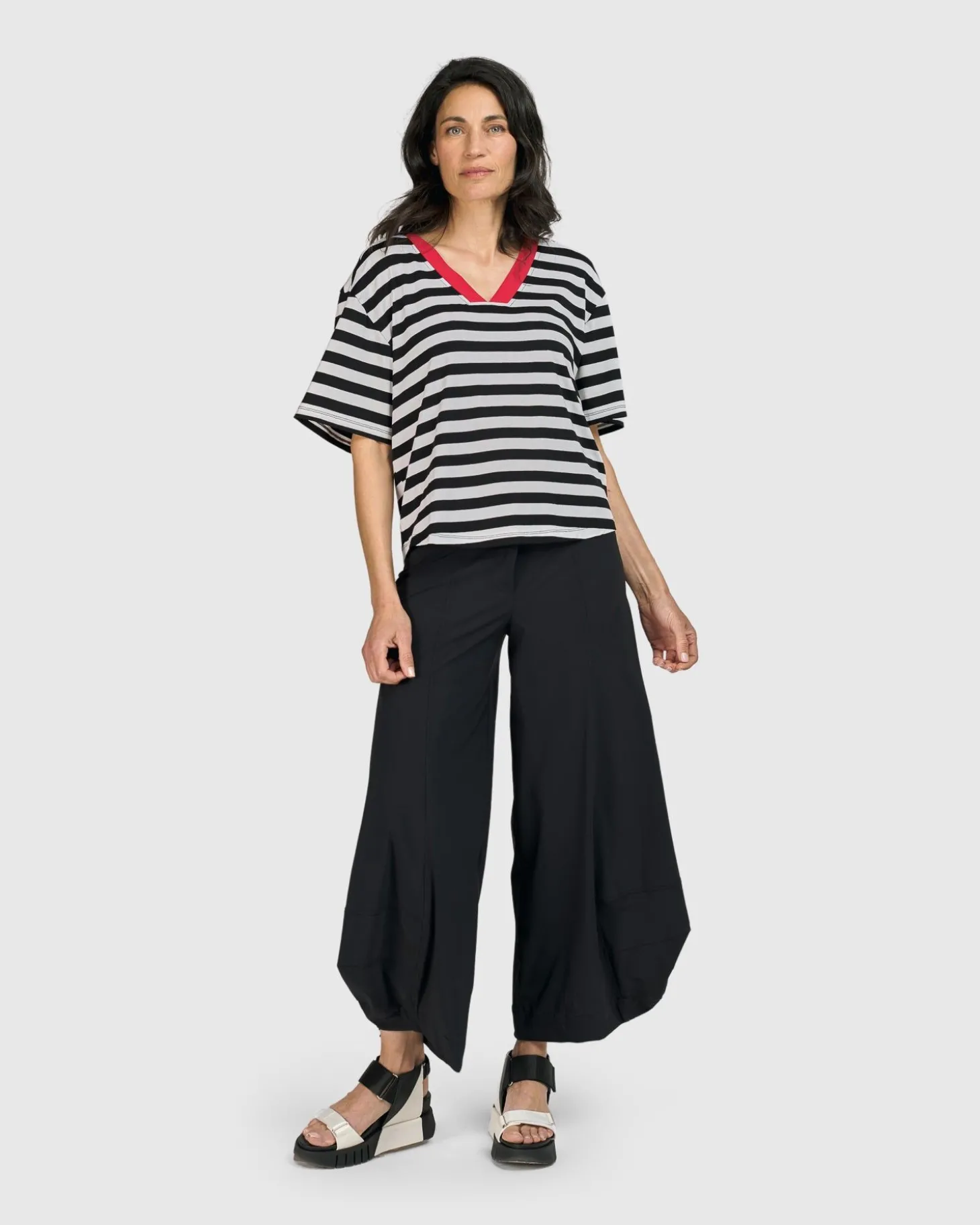 Women Alembika Tekbika Baudelaire Day Tee, Stripes