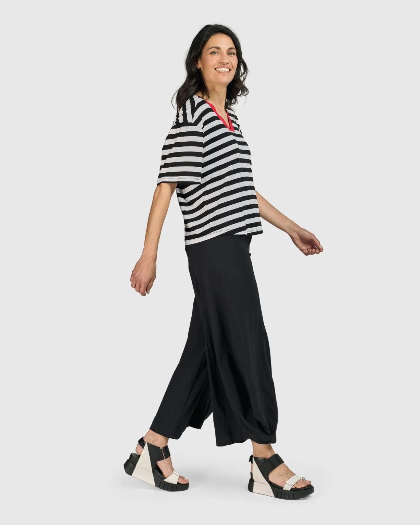 Women Alembika Tekbika Baudelaire Day Tee, Stripes