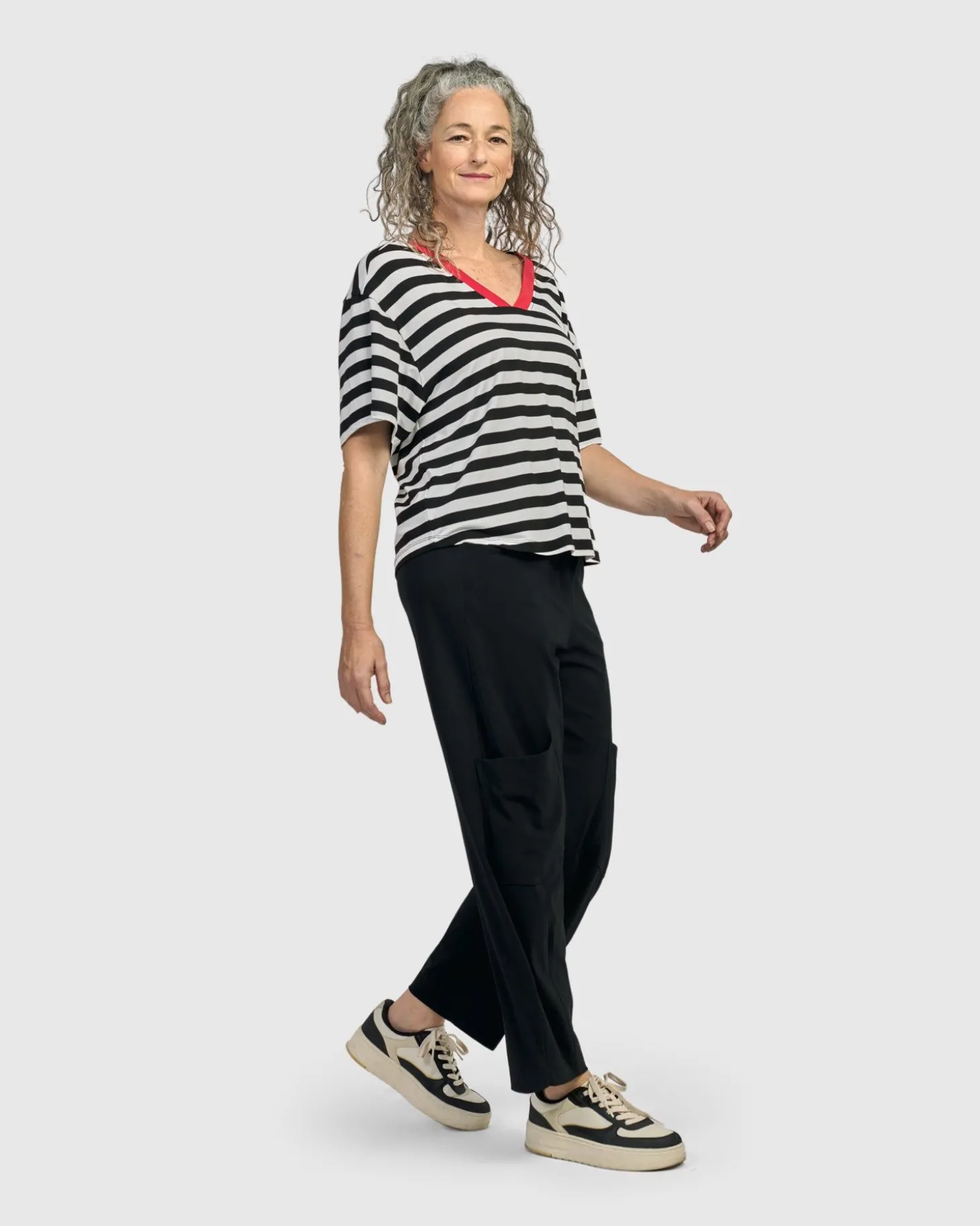 Women Alembika Tekbika Baudelaire Day Tee, Stripes