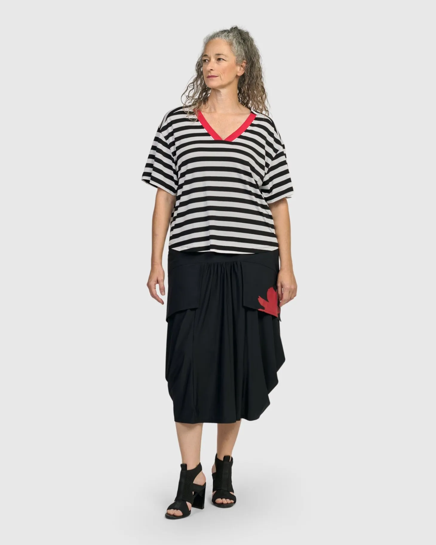 Women Alembika Tekbika Baudelaire Day Tee, Stripes