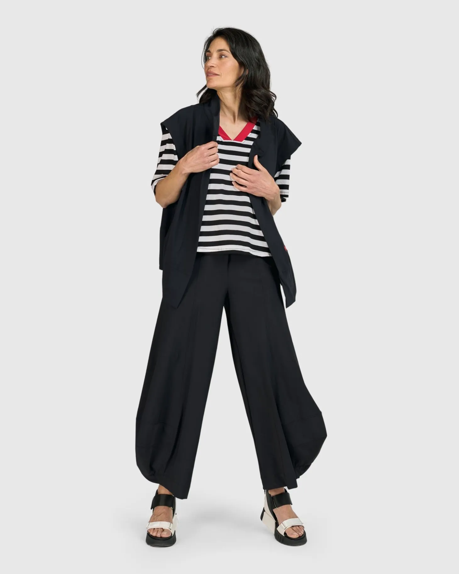 Women Alembika Tekbika Baudelaire Day Tee, Stripes