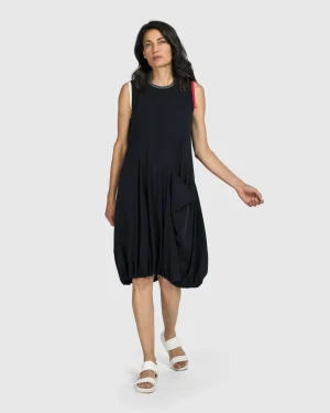 Women Alembika Tekbika Camille Sleeveless Dress, Black