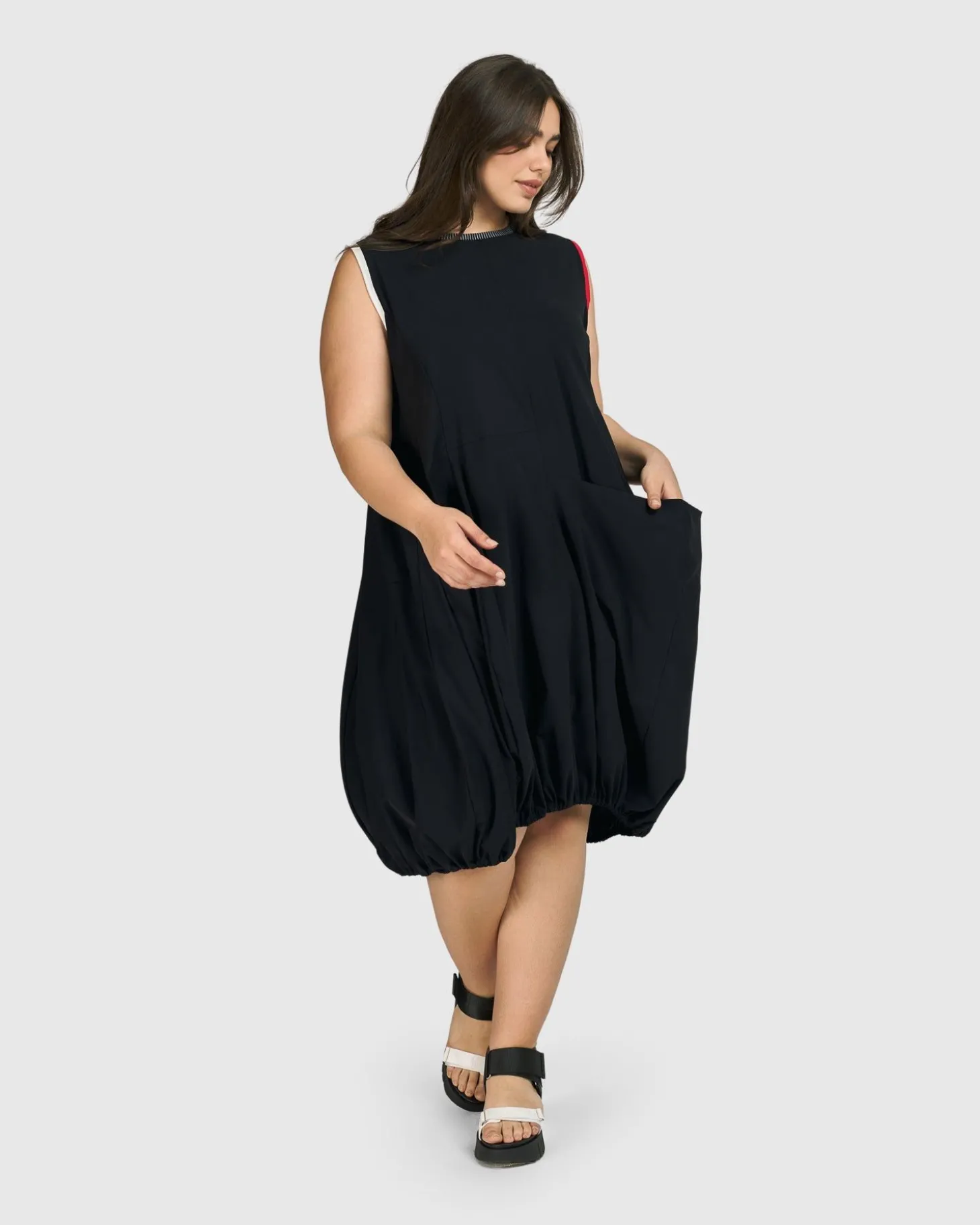 Women Alembika Tekbika Camille Sleeveless Dress, Black