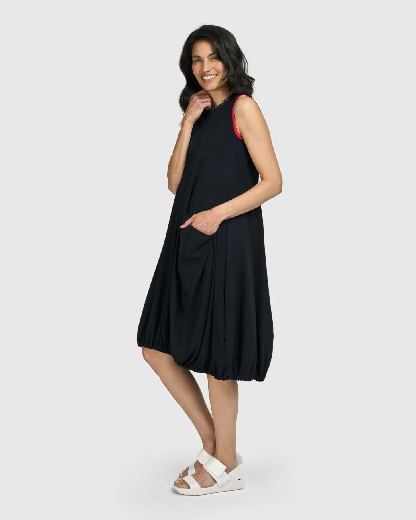 Women Alembika Tekbika Camille Sleeveless Dress, Black