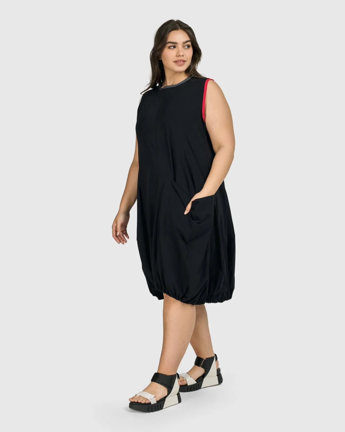 Women Alembika Tekbika Camille Sleeveless Dress, Black
