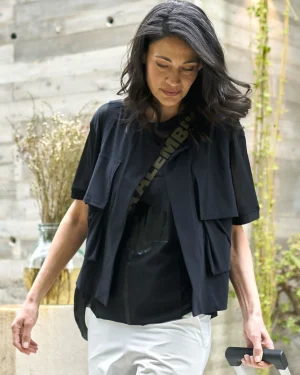 Women Alembika Tekbika Cannes Cargo Vest, Black