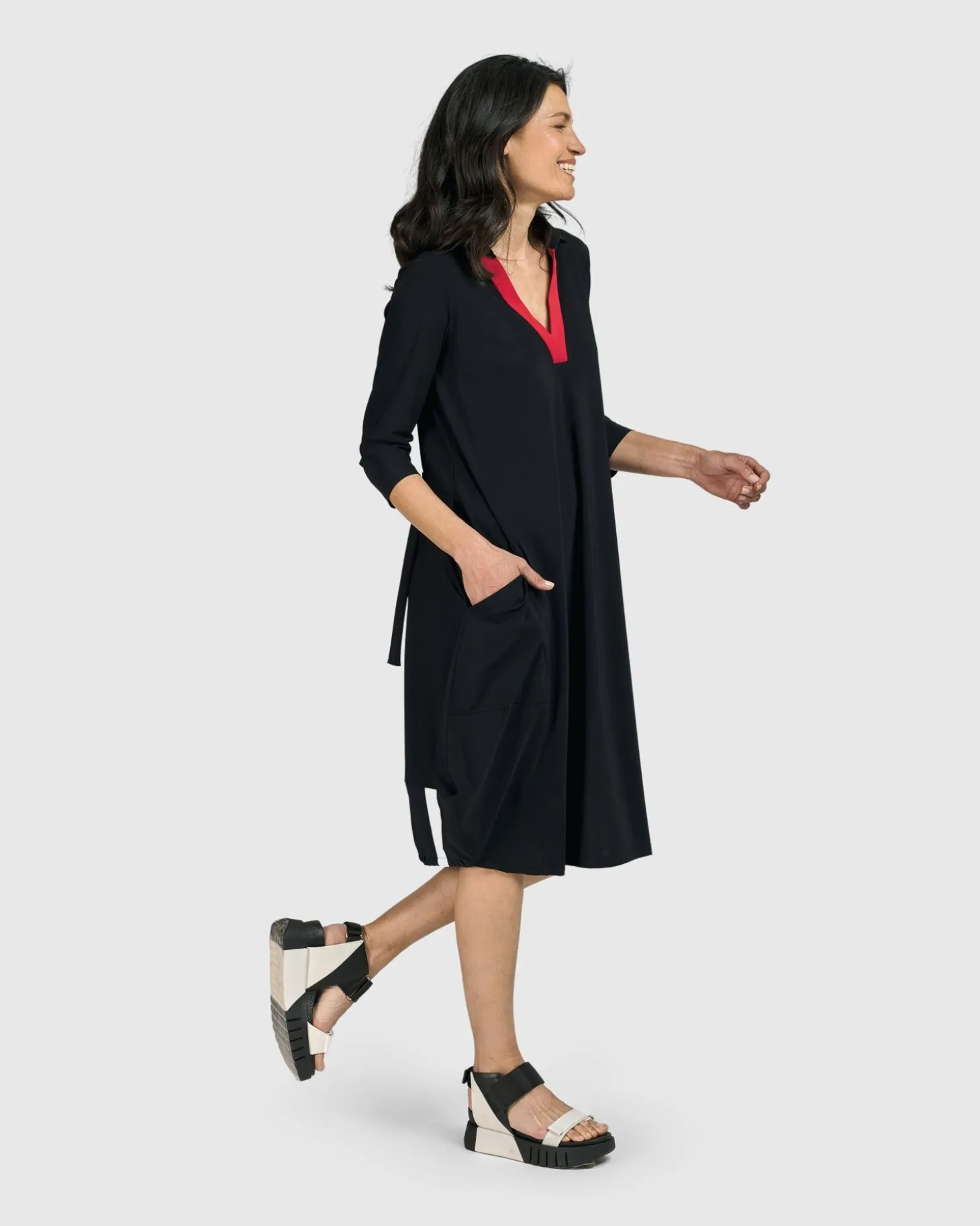 Women Alembika Tekbika Celine Dress, Black