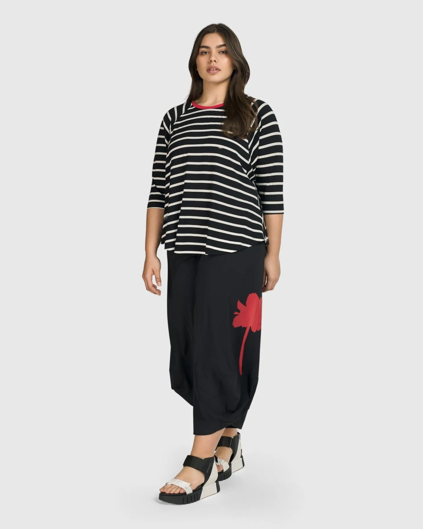 Women Alembika Tekbika De Beauvoir Tee, Stripes