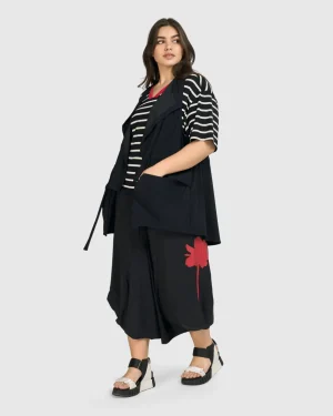 Women Alembika Tekbika Gabrielle Relaxed Vest, Black