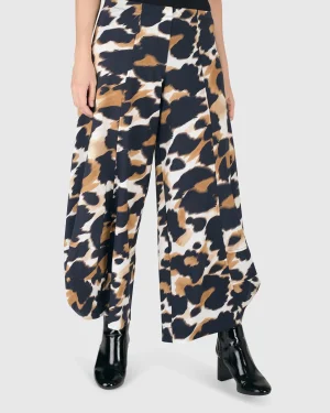 Women Alembika Tekbika Leopard Punto Pants, Multi