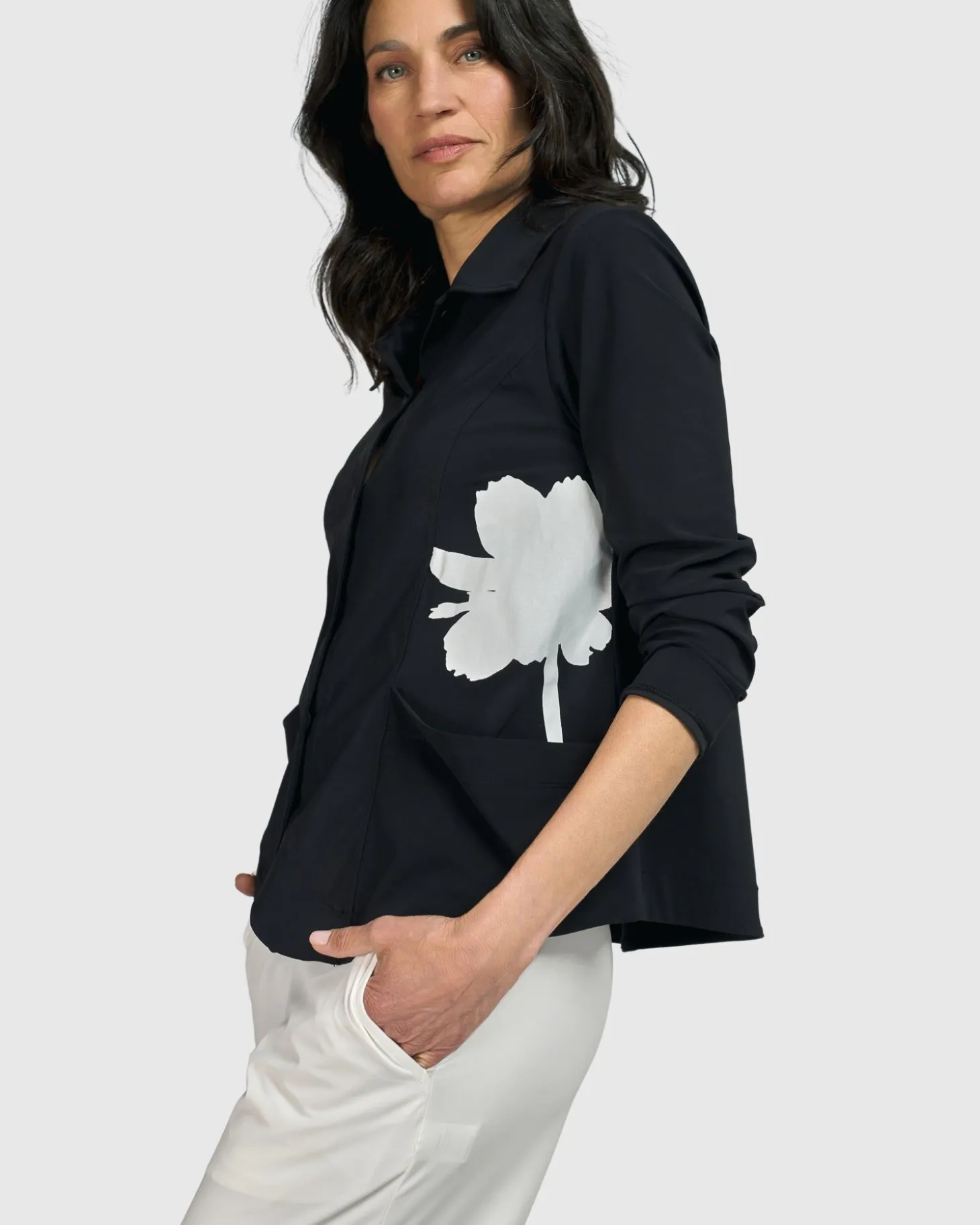 Women Alembika Tekbika Mont Blanc Blazer, Flower