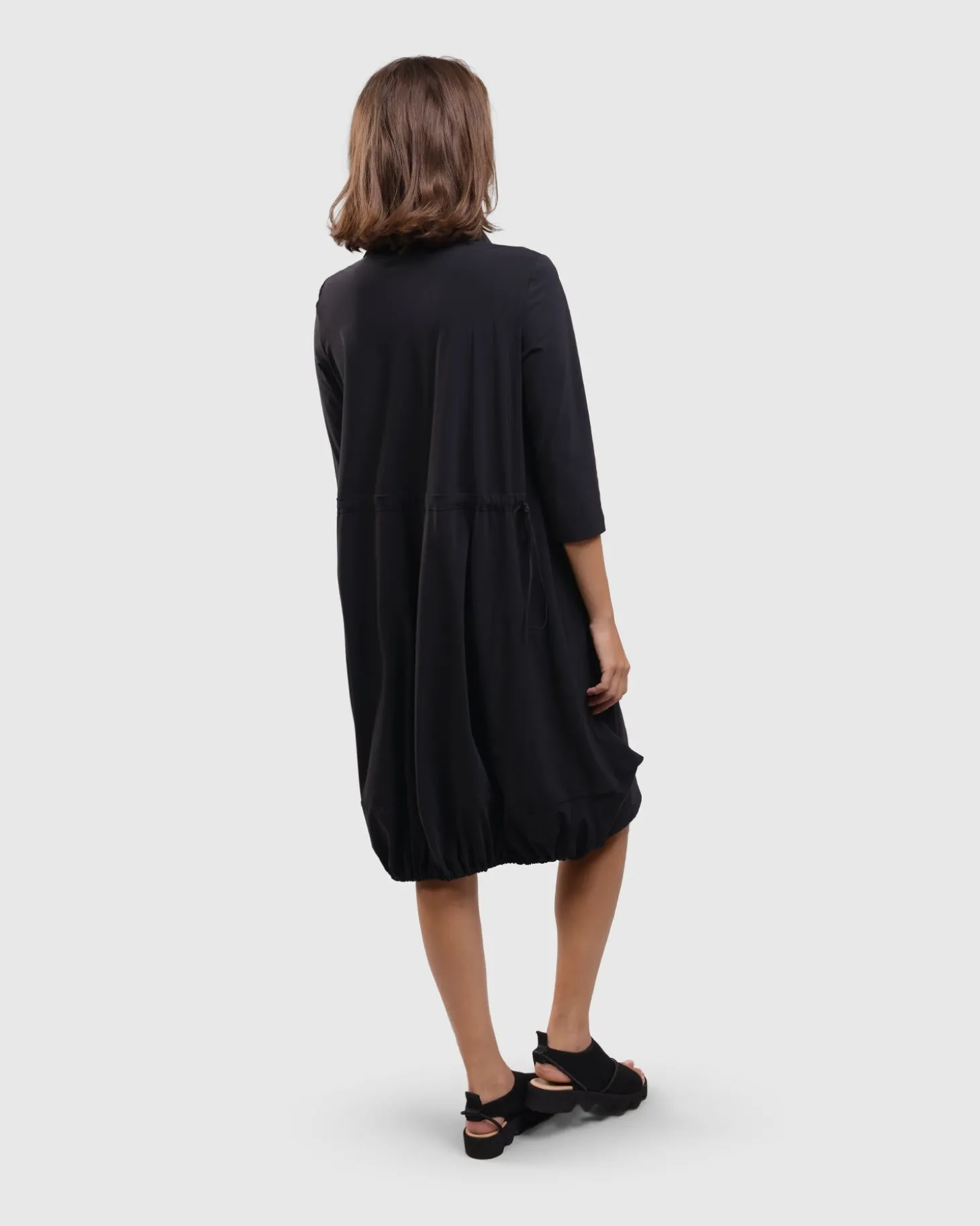 Women Alembika Tekbika Popover Dress, Black