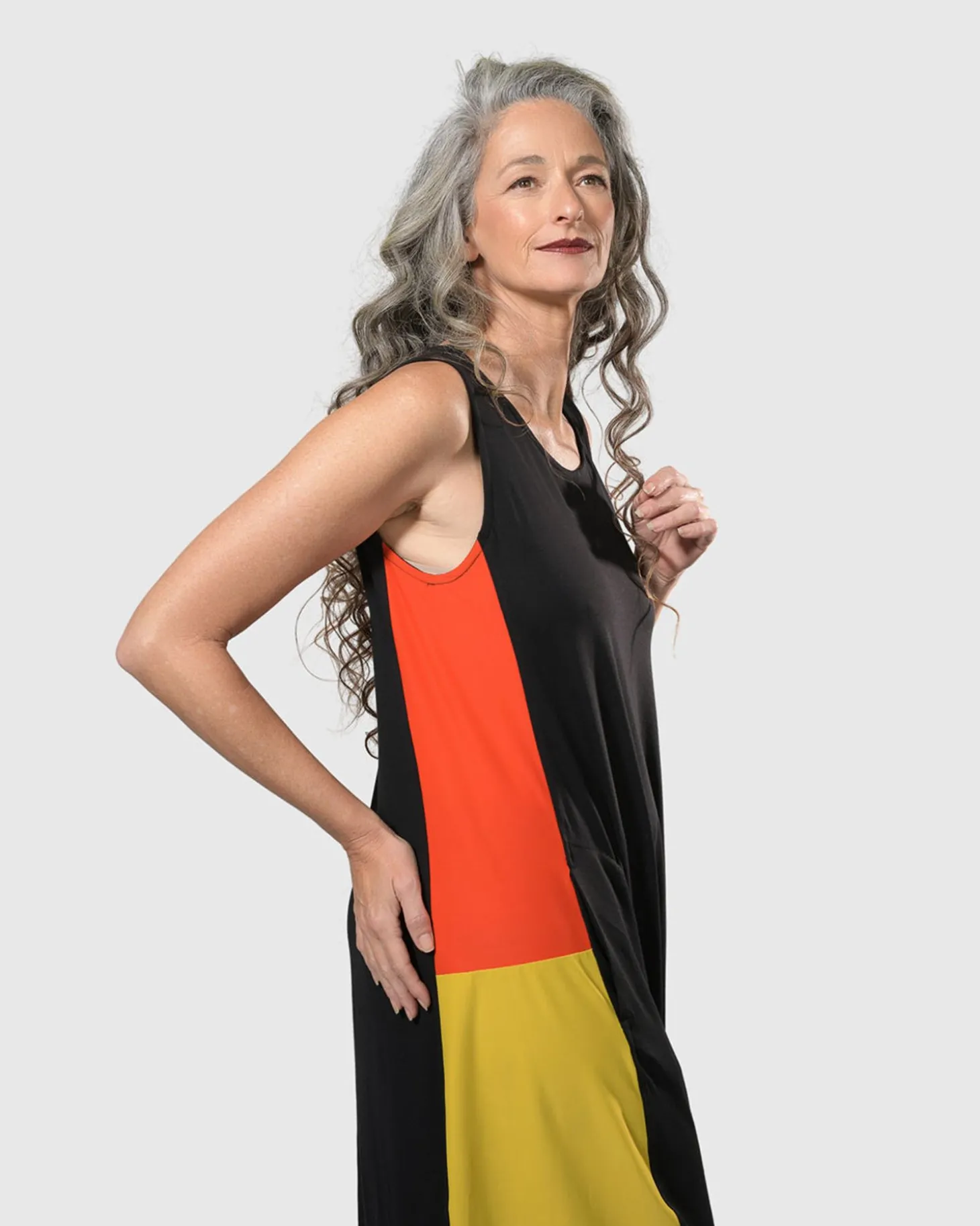 Women Alembika Tekbika Sarah Sleeveless Cocoon Dress, Multi