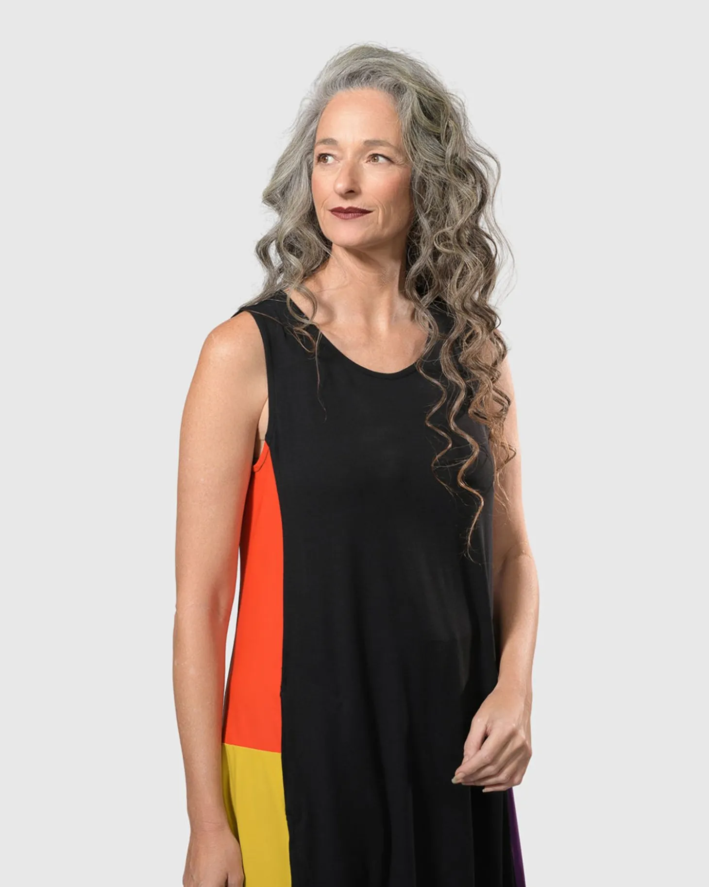 Women Alembika Tekbika Sarah Sleeveless Cocoon Dress, Multi