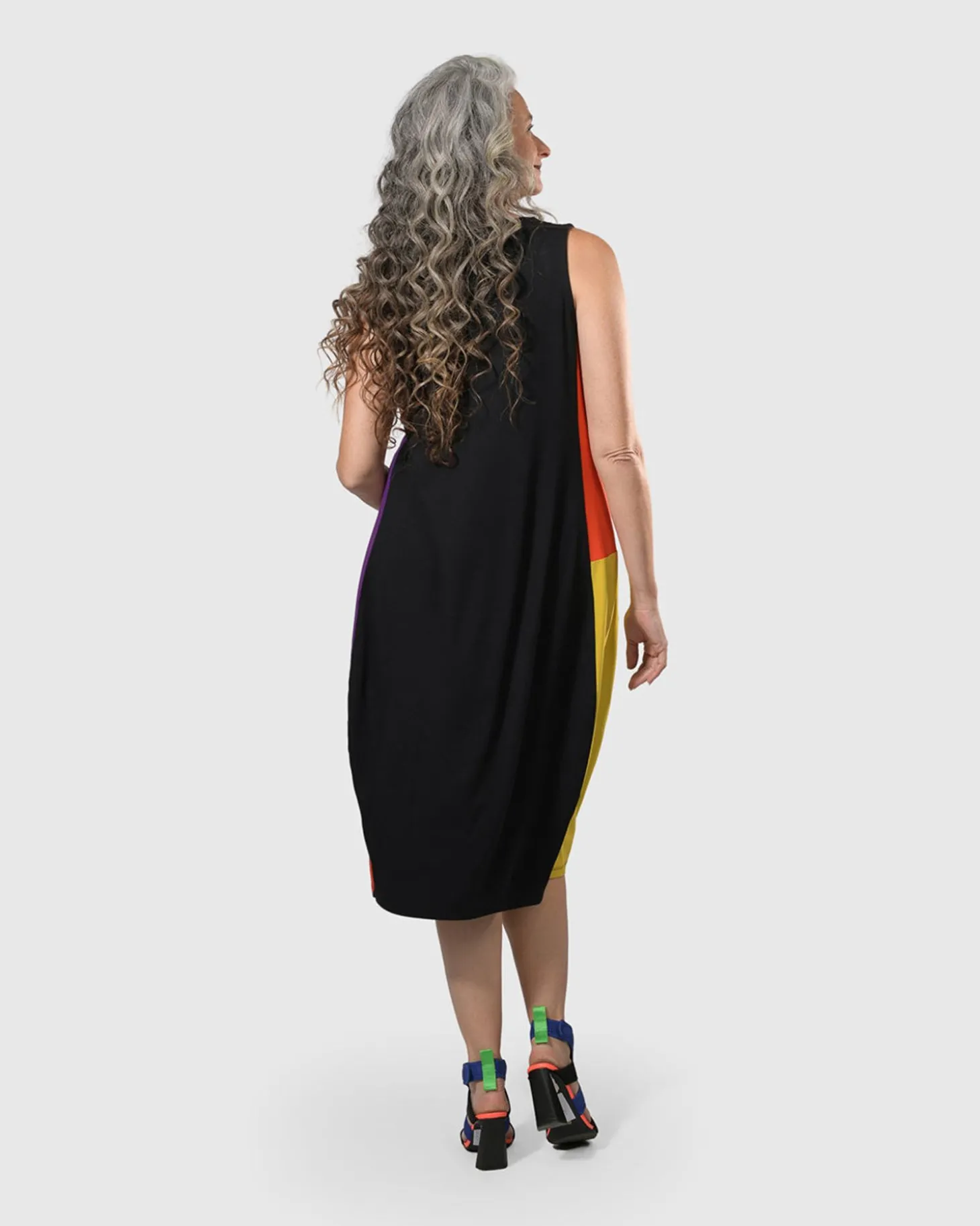 Women Alembika Tekbika Sarah Sleeveless Cocoon Dress, Multi
