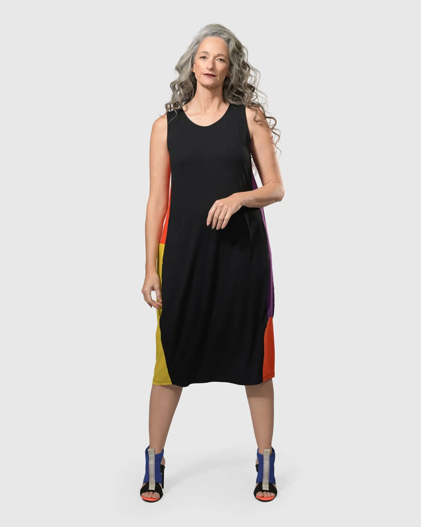 Women Alembika Tekbika Sarah Sleeveless Cocoon Dress, Multi