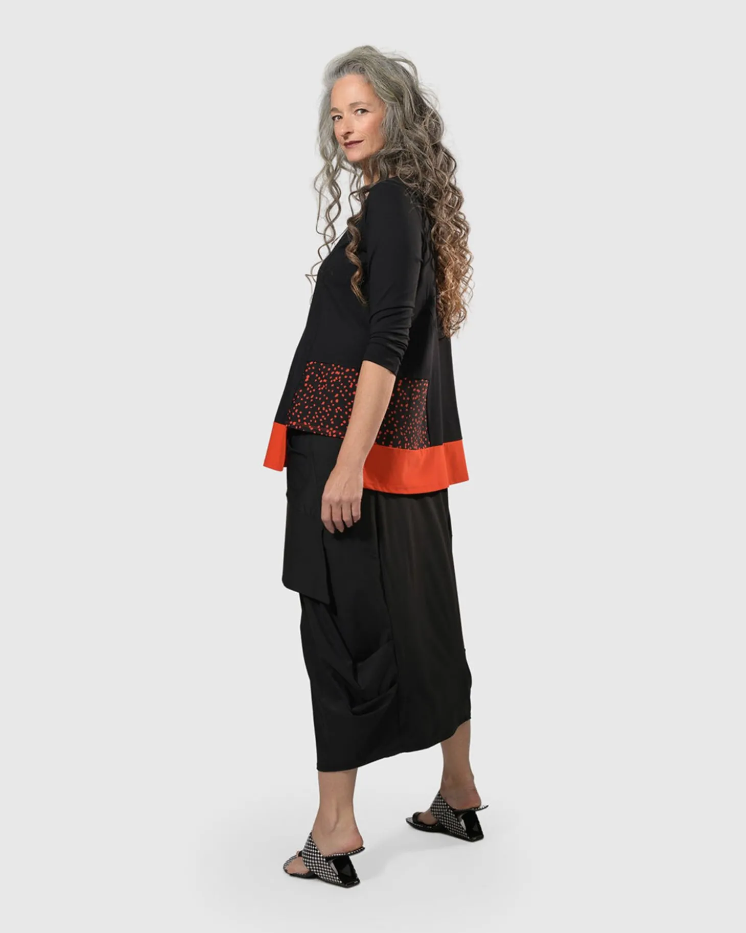 Women Alembika Tekbika Victoria Tunic Top, Flame
