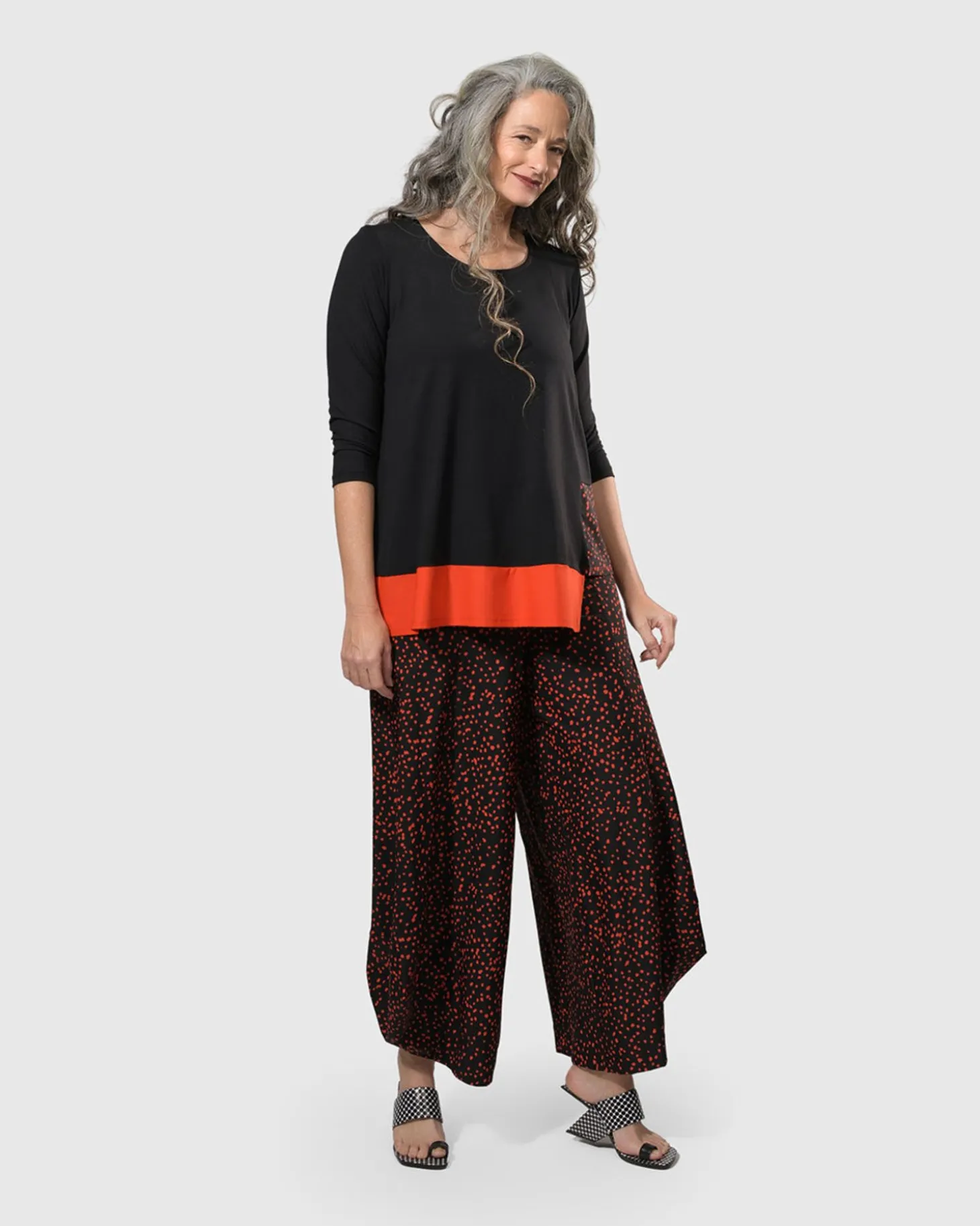Women Alembika Tekbika Victoria Tunic Top, Flame