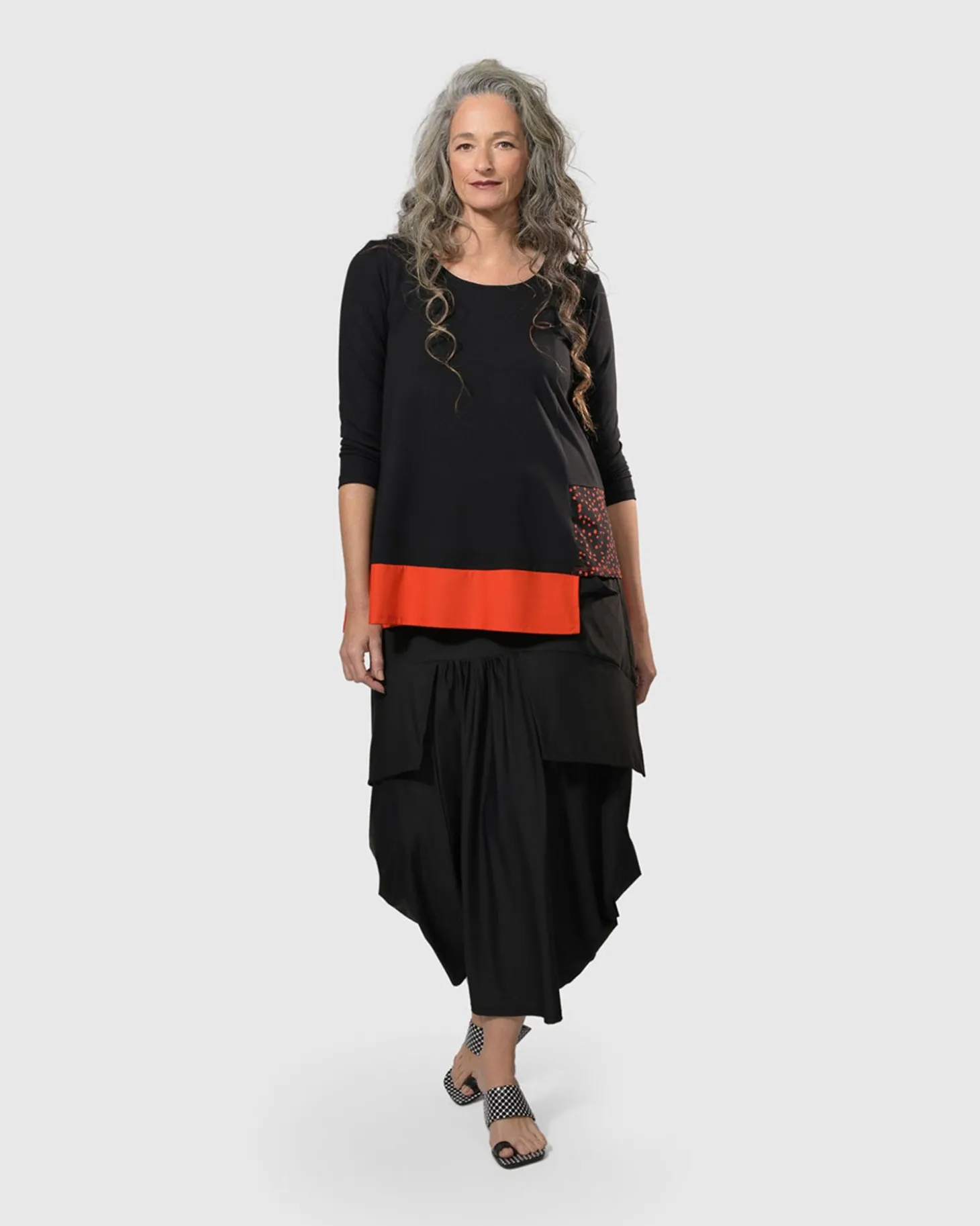 Women Alembika Tekbika Victoria Tunic Top, Flame