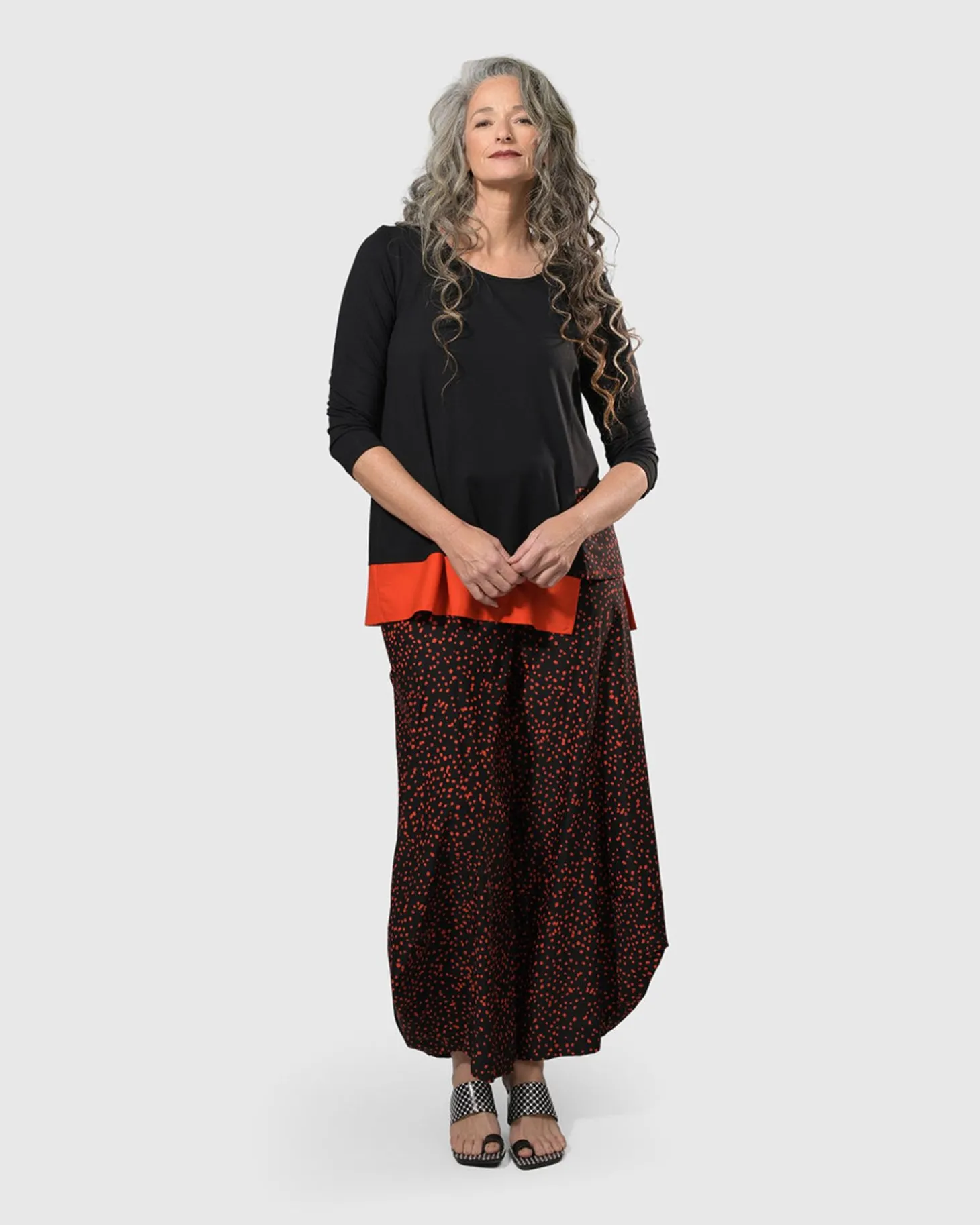 Women Alembika Tekbika Victoria Tunic Top, Flame