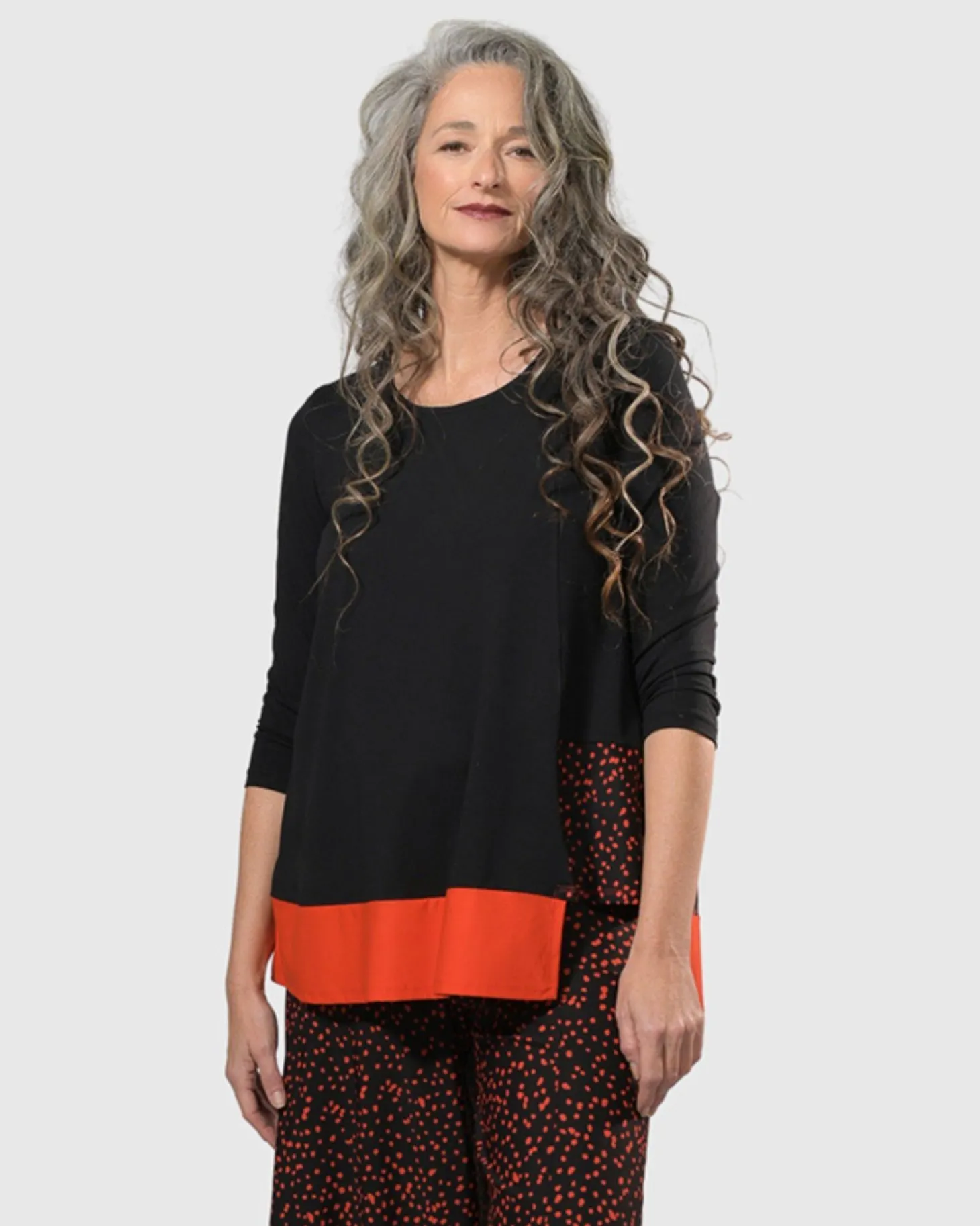 Women Alembika Tekbika Victoria Tunic Top, Flame