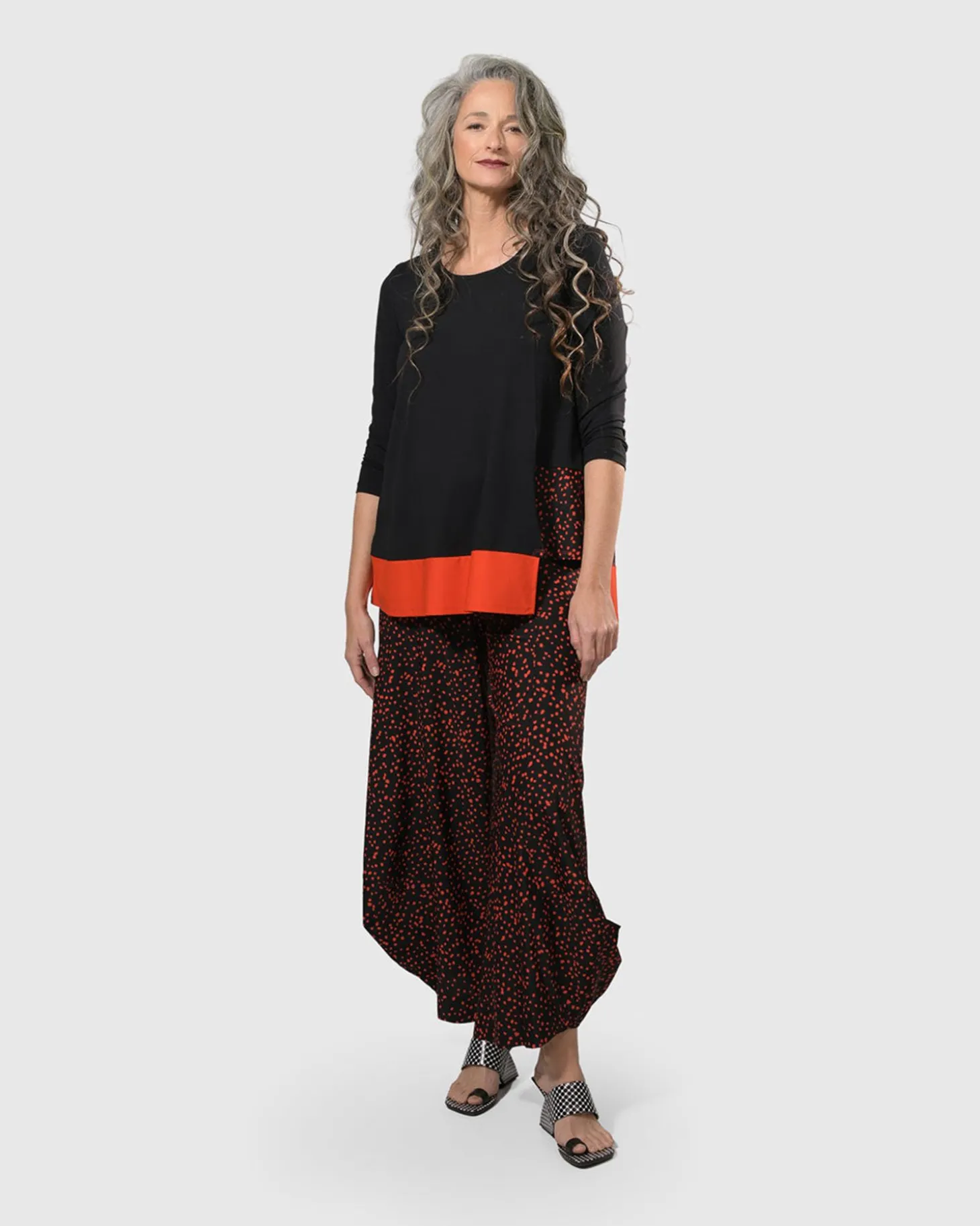 Women Alembika Tekbika Victoria Tunic Top, Flame