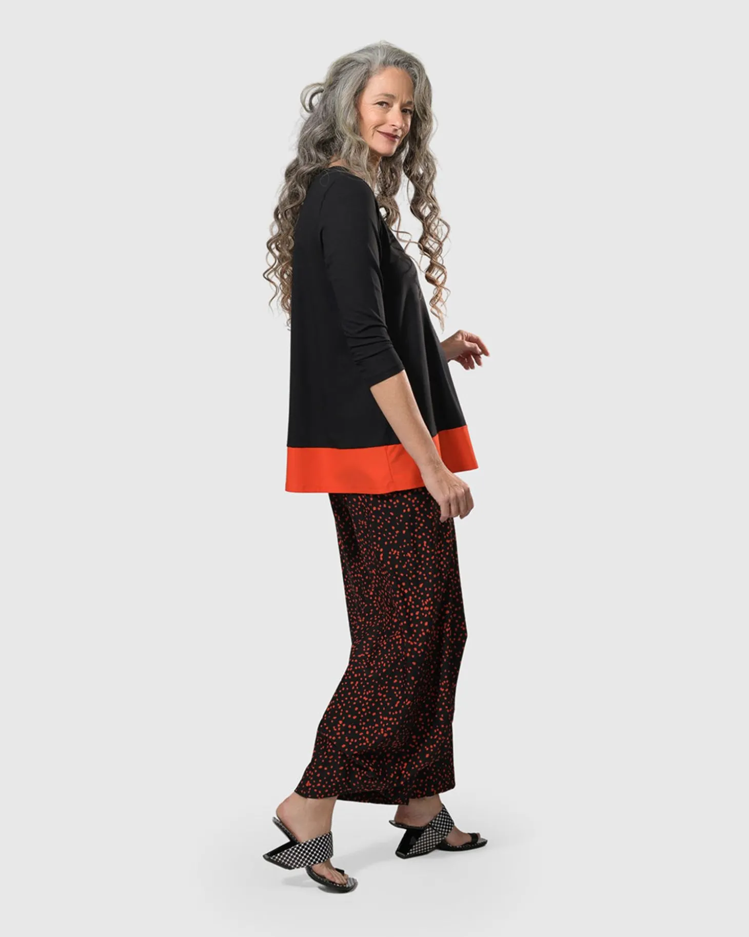 Women Alembika Tekbika Victoria Tunic Top, Flame