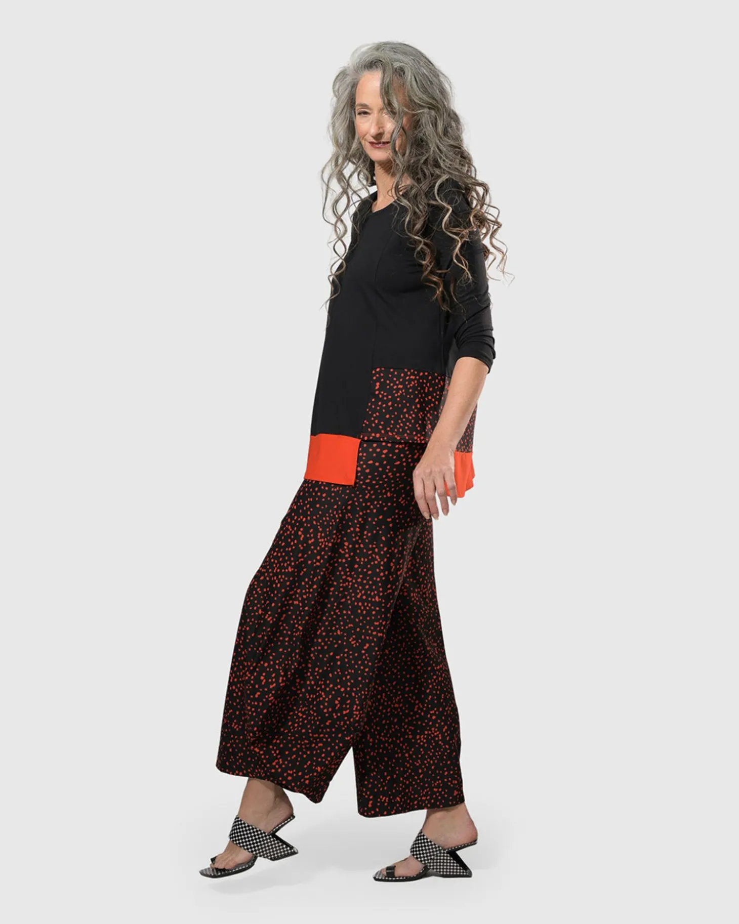 Women Alembika Tekbika Victoria Tunic Top, Flame
