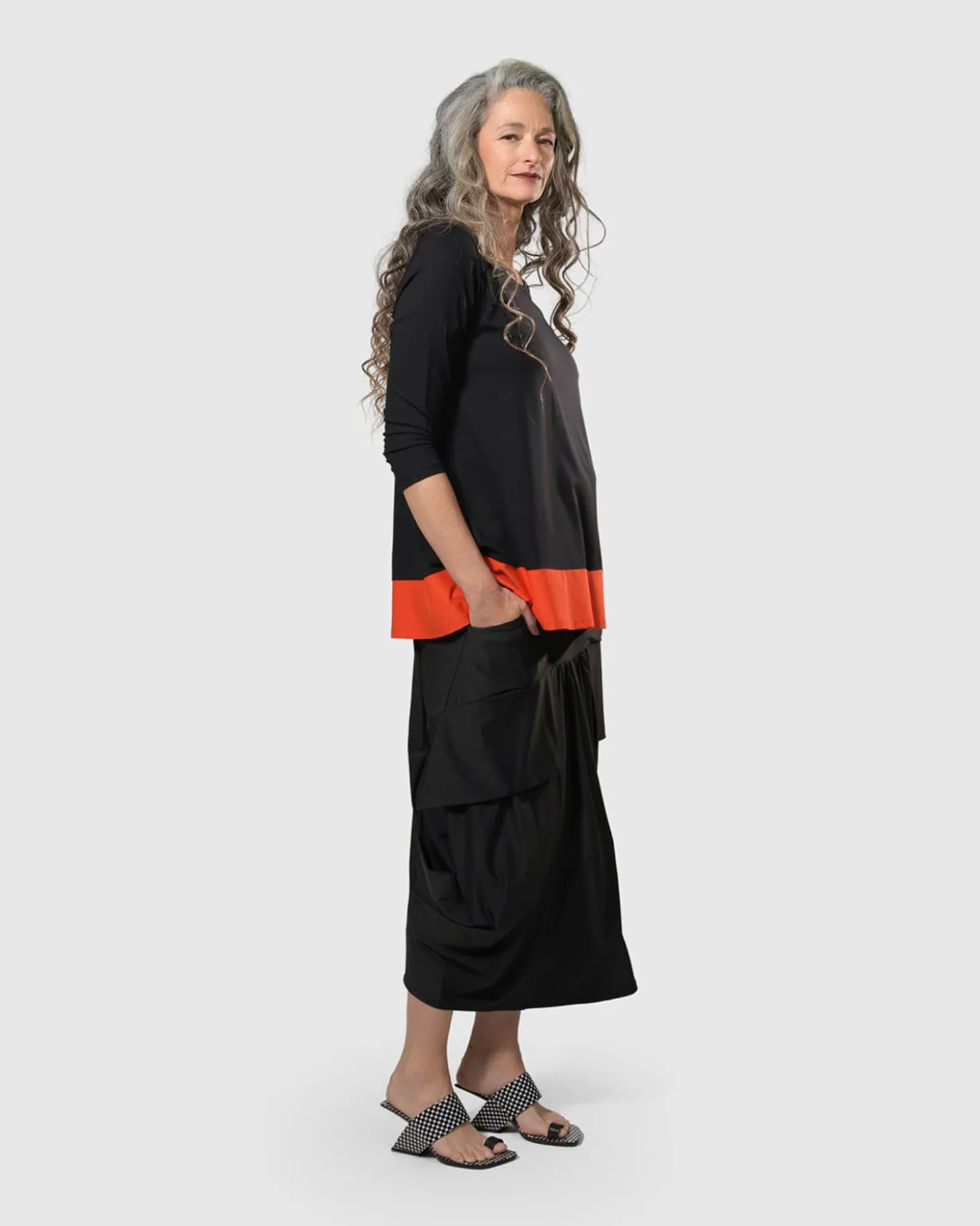 Women Alembika Tekbika Victoria Tunic Top, Flame