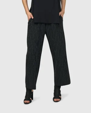 Women Alembika Thera Relaxed Straight Leg Pants, Stripes