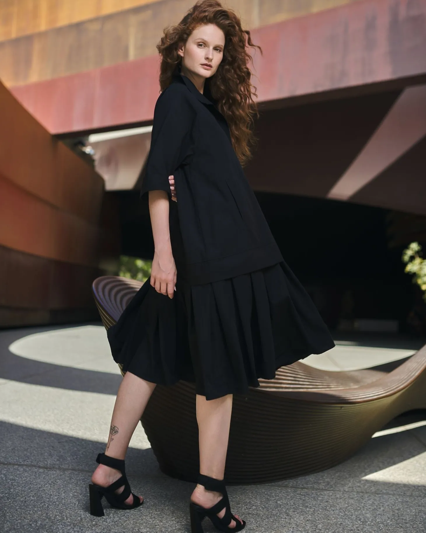 Women Alembika Urban Astor Shirt Dress, Black